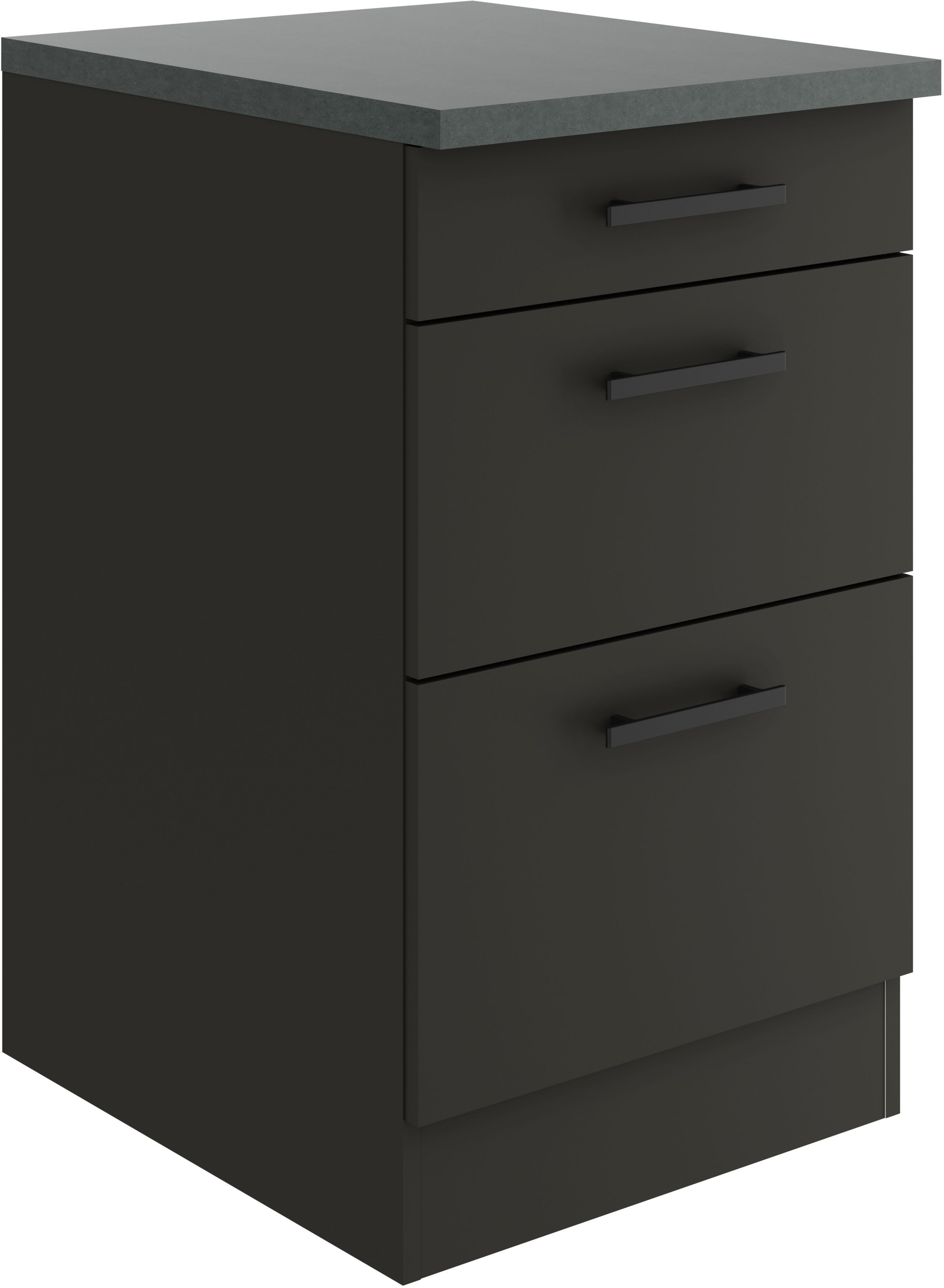 OPTIFIT Onderkast Palma Breedte 50 cm, met 3 lades onderkasten grijs