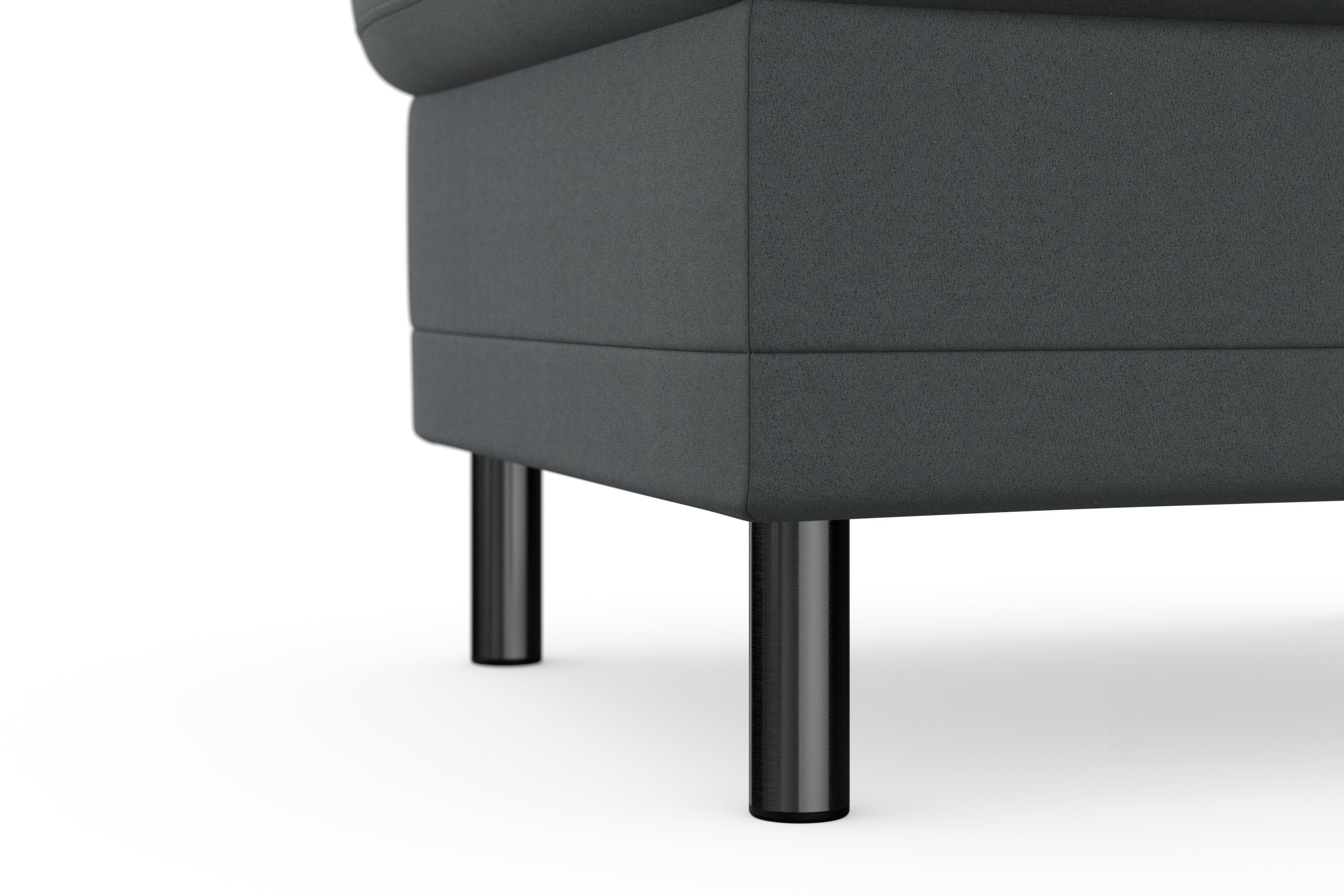 Places of Style Hocker met bergruimte Calando passend bij het bekleding van de calando-serie, ook met soft-clean bekleding