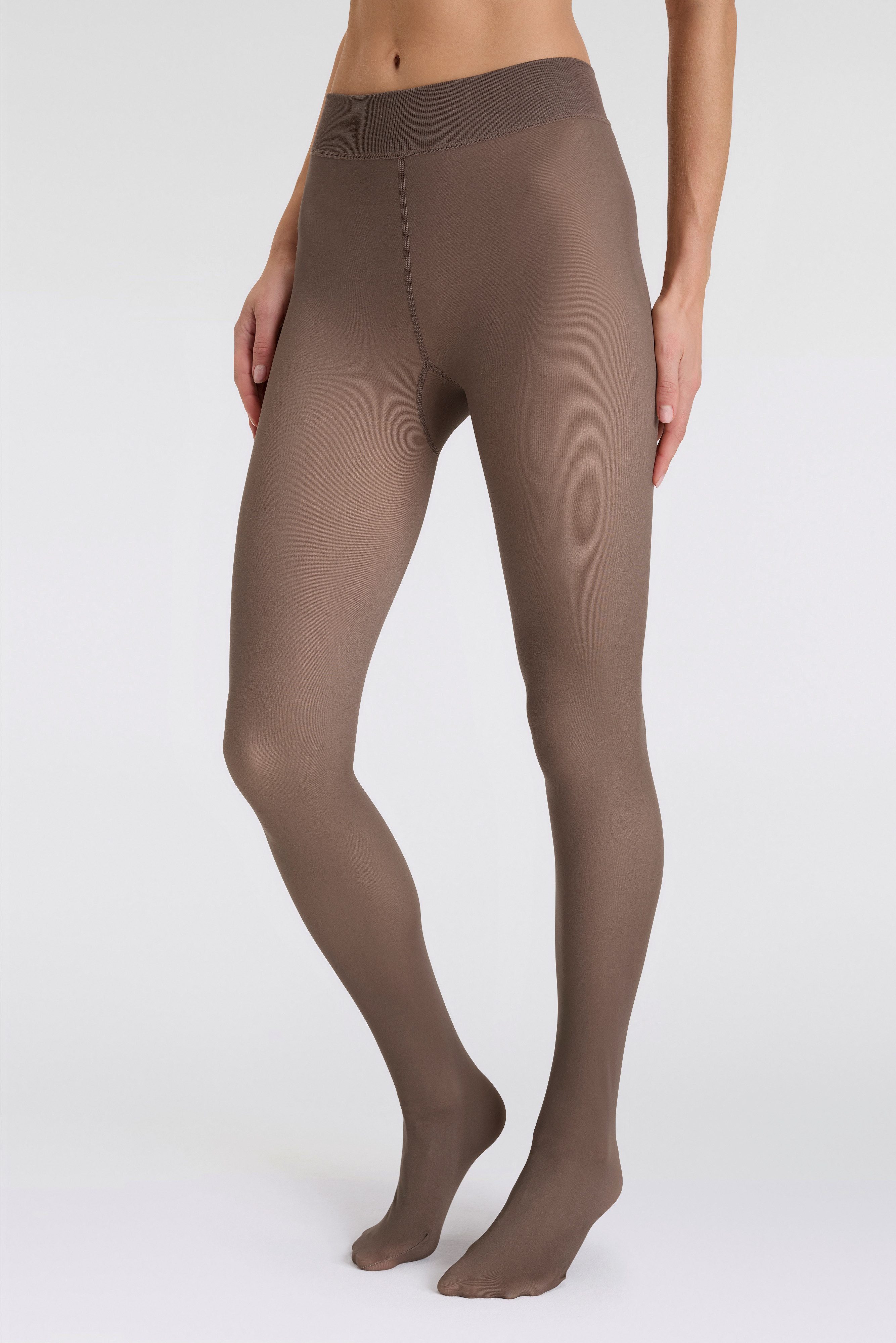 Sarlini Thermopanty DAMES FLEECE VOERING LEGGINGS in transparante look