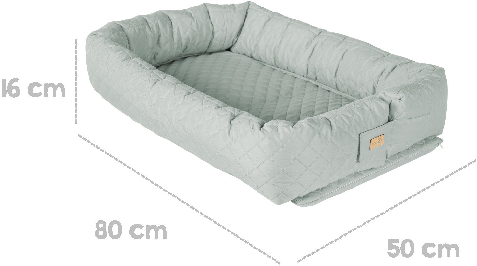 Roba® Wiegje Babylounge, roba stijl, frosty green