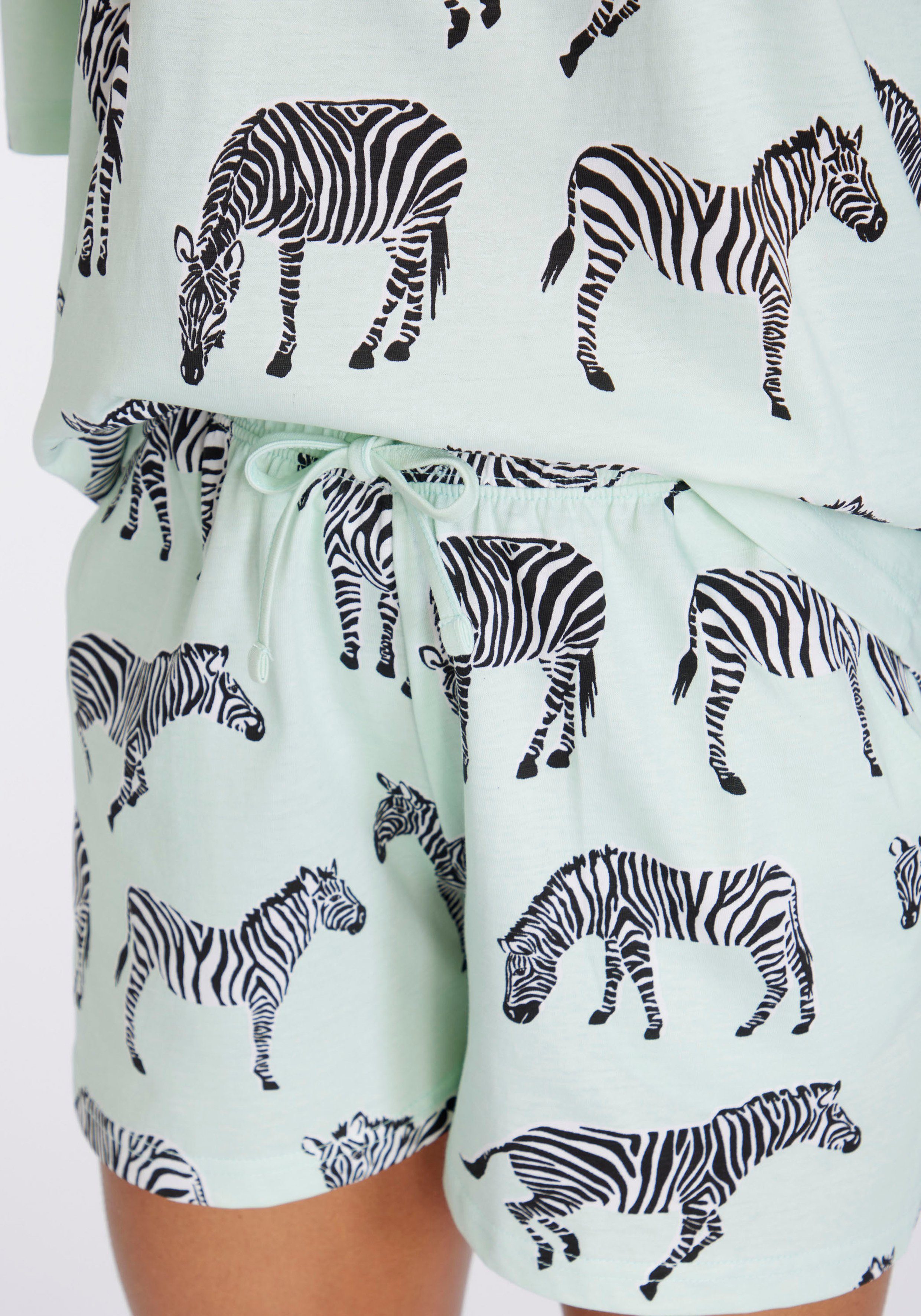 Vivance Dreams Shortama mt animal alloverprint (2-delig)