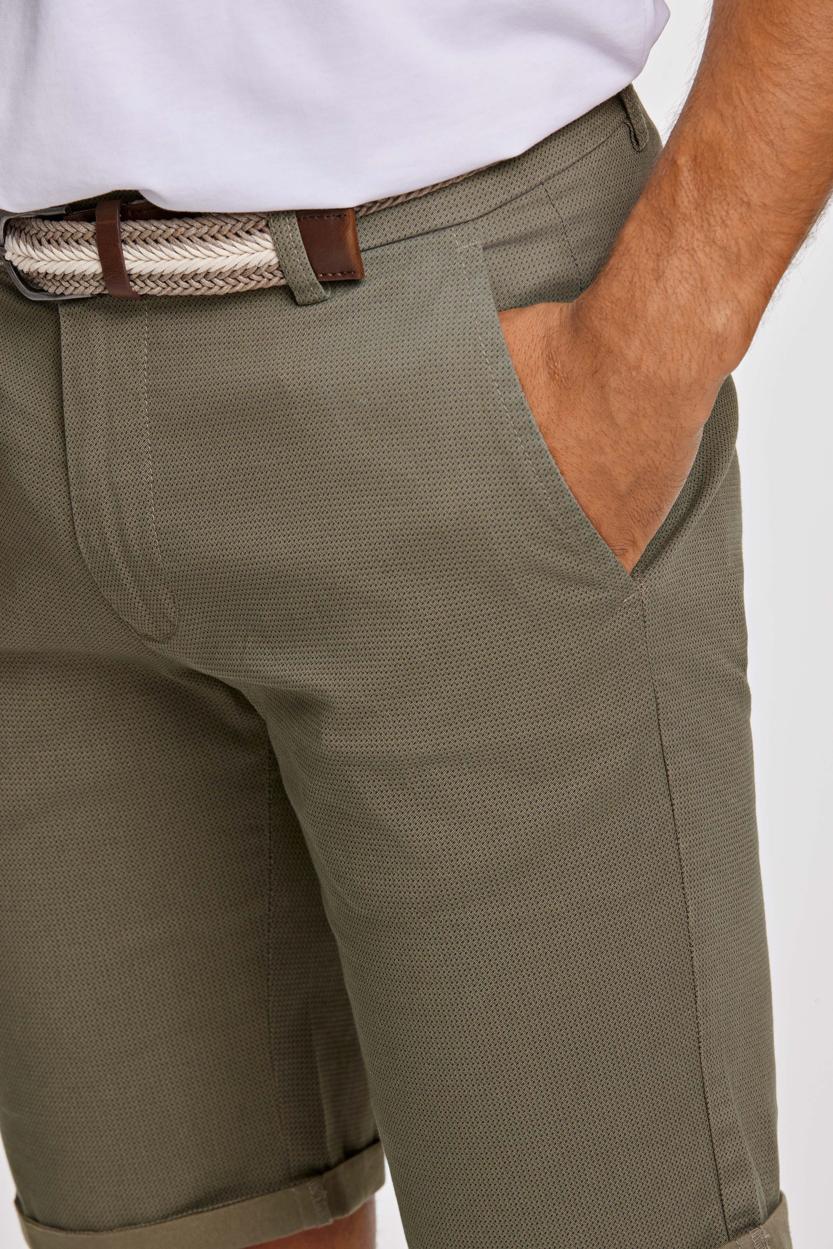 LINDBERGH Chino-short met riem (2-delig)