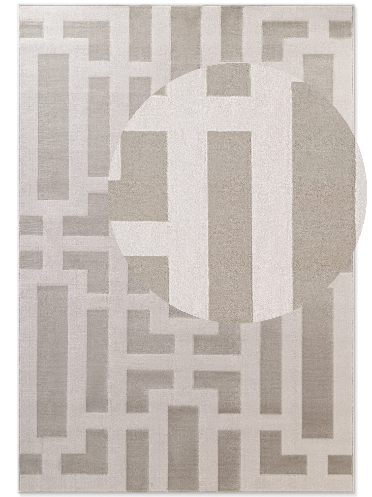 ELLE DECORATION Design-vloerkleed Onyx Woonkamer, slaapkamer, loper, hoog-laag effect, gang, glans