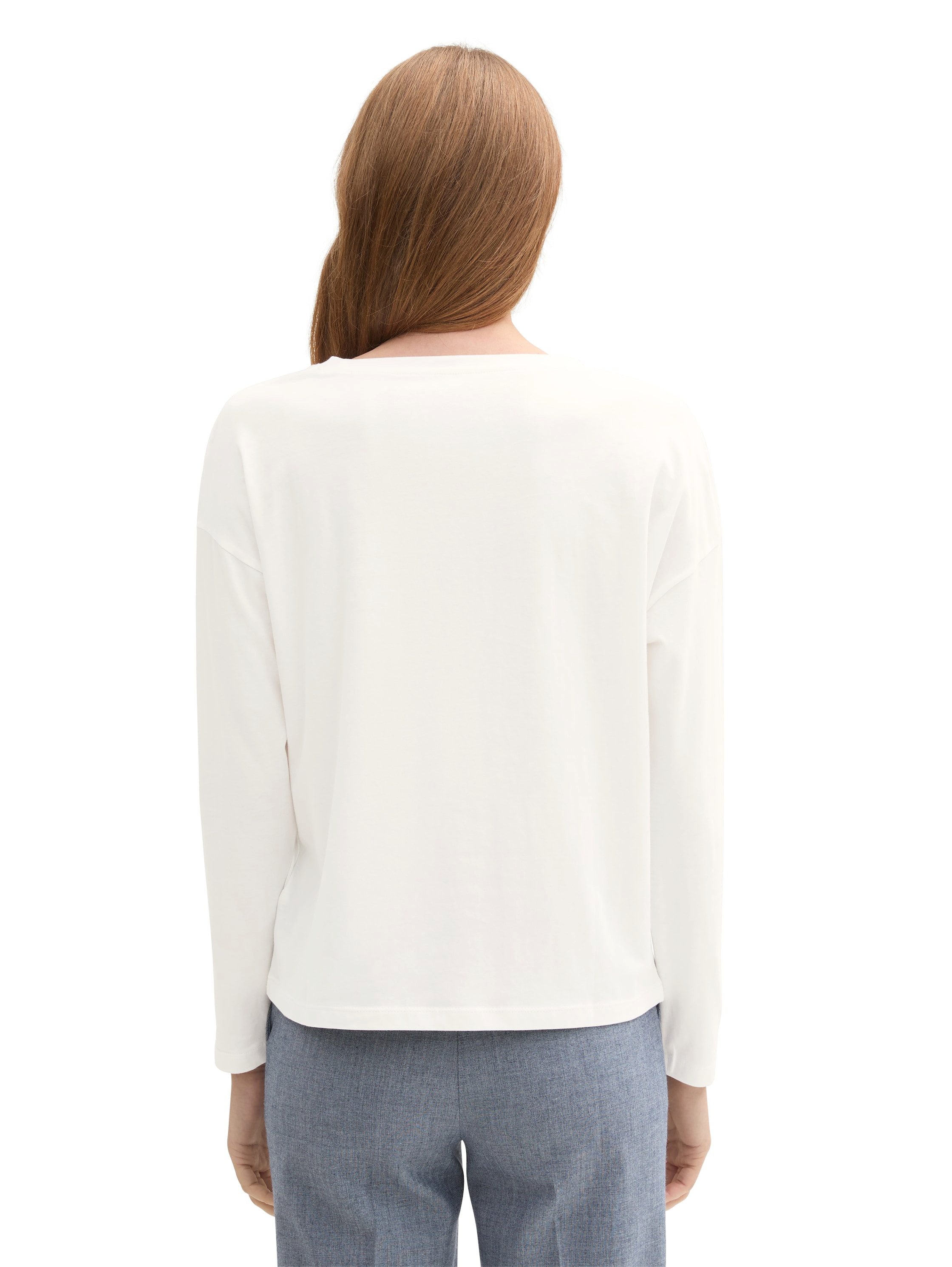 Tom Tailor Shirt met lange mouwen met frontprint