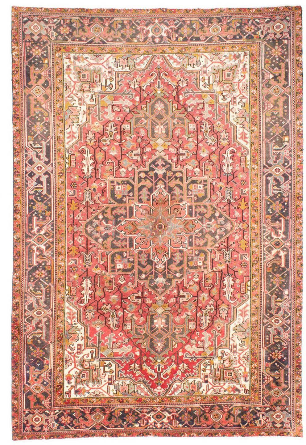 morgenland Wollen kleed Heriz medaillon rosso 320 x 226 cm Uniek exemplaar met certificaat