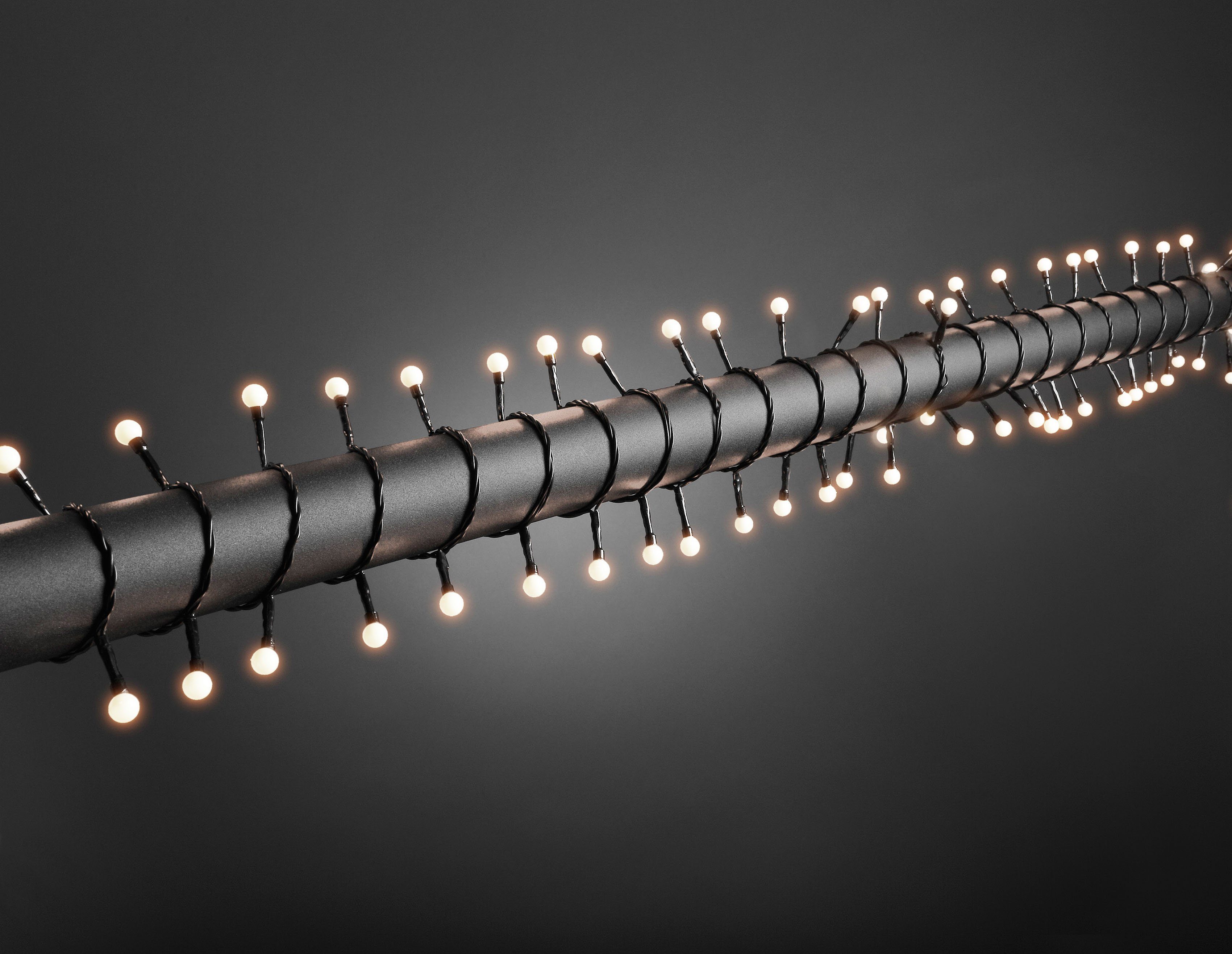 KONSTSMIDE Led-lichtsnoer Kerstversiering buiten Led bollichtketting, ronde dioden, 160 warmwitte dioden (1 stuk)