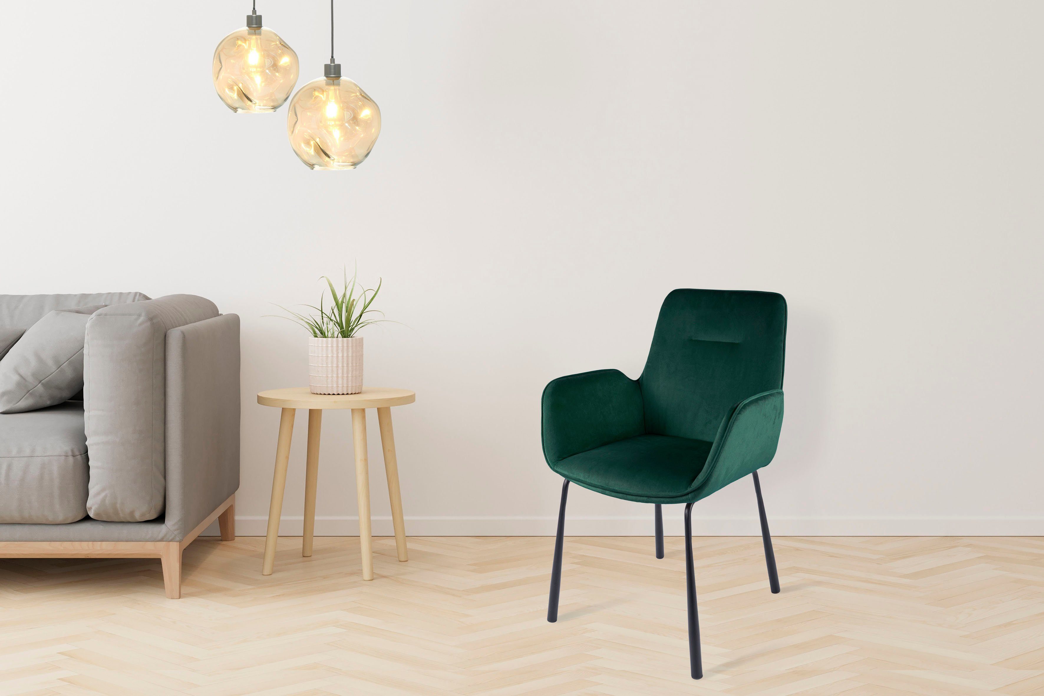 Kayoom Stoel Eliot 125, retro-stoel, elegant ontwerp in eenvoudige uitvoering (1 stuk)