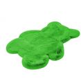 calo-deluxe vloerkleed voor de kinderkamer kids-850 imitatiebont, teddybeermotief groen