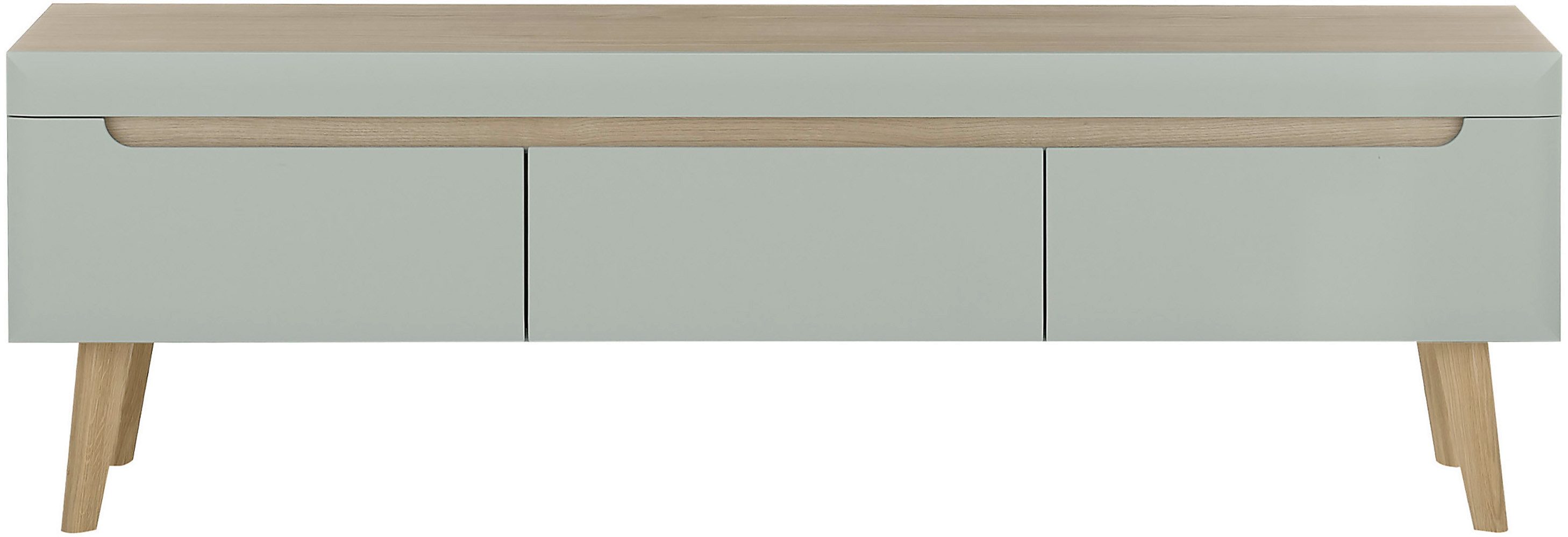 INOSIGN Tv-meubel Torge, TV-kast, TV-kommode, televisiekast, TV-bord afgeschuinde poten, drie kleuren, scandi design, 160 cm breed (1 stuk)