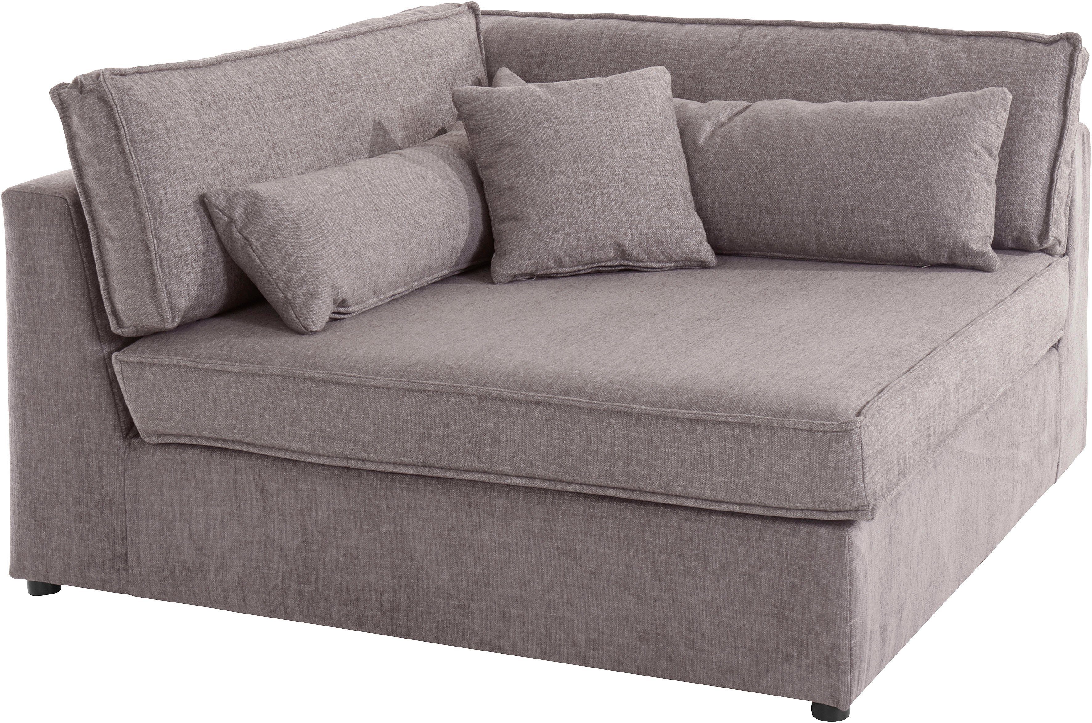RAUM.ID Bank-hoekelement Enid Deel van een modulaire bank, stevig zitcomfort, ook in breedribcord