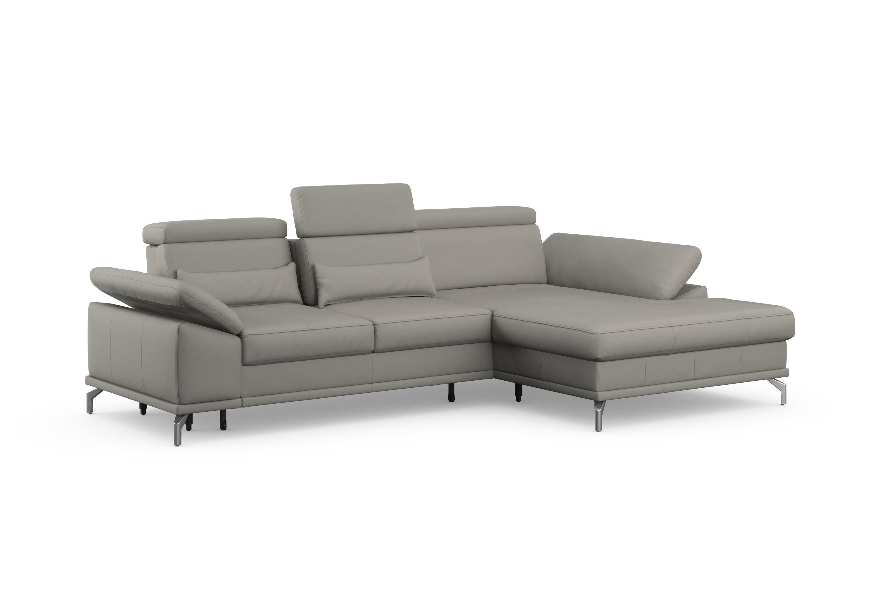 sit&more Hoekbank Cabrio L-vorm, met zitdiepteverstelling, arm- en hoofdsteunverstelling