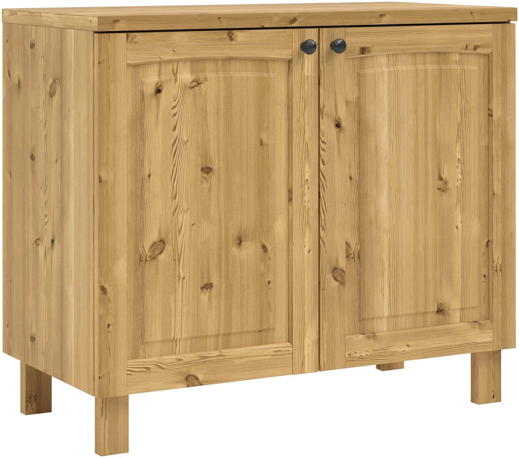 Kochstation Onderkast KS-Osby Massief grenen, breedte 100 cm, 2 deuren (1 stuk) onderkasten