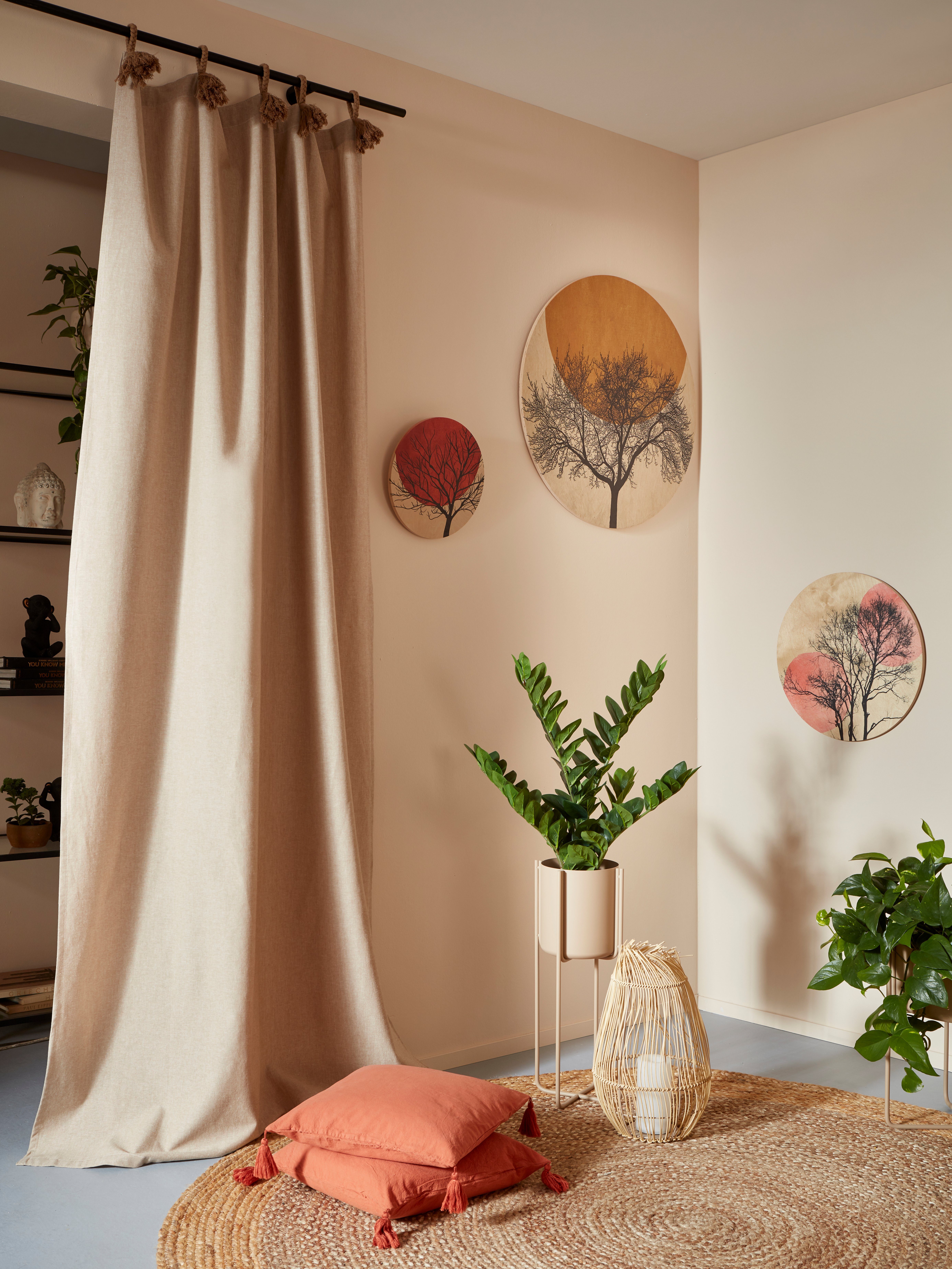 LeGer Home by Lena Gercke Gordijn Leger ondoorzichtig, bio-katoen, geweven, verschillende maten (1 stuk)