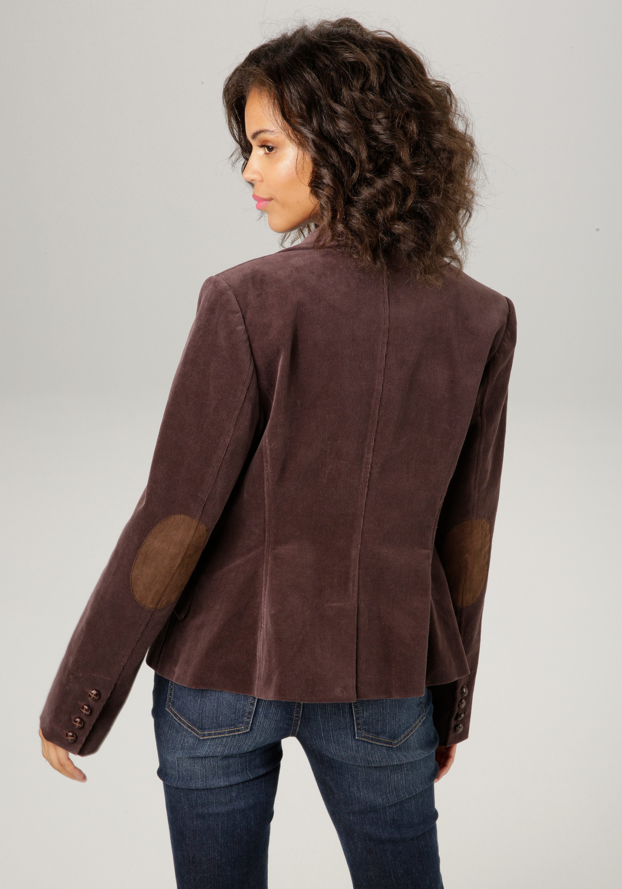 Aniston CASUAL Jasje met stofafwerkingen en mouwpatches