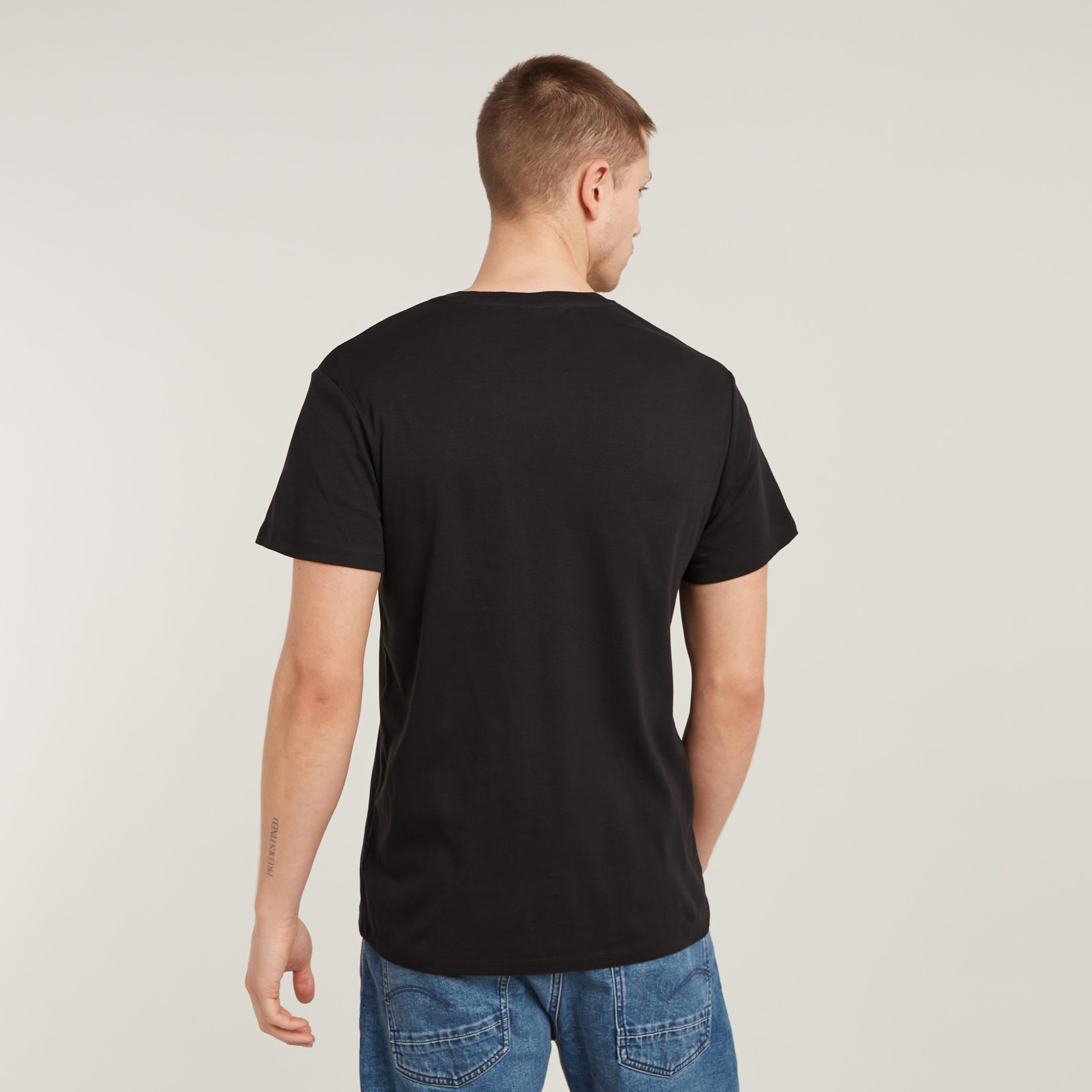 G-Star RAW Shirt met V-hals in tweepack (set, 2-delig)