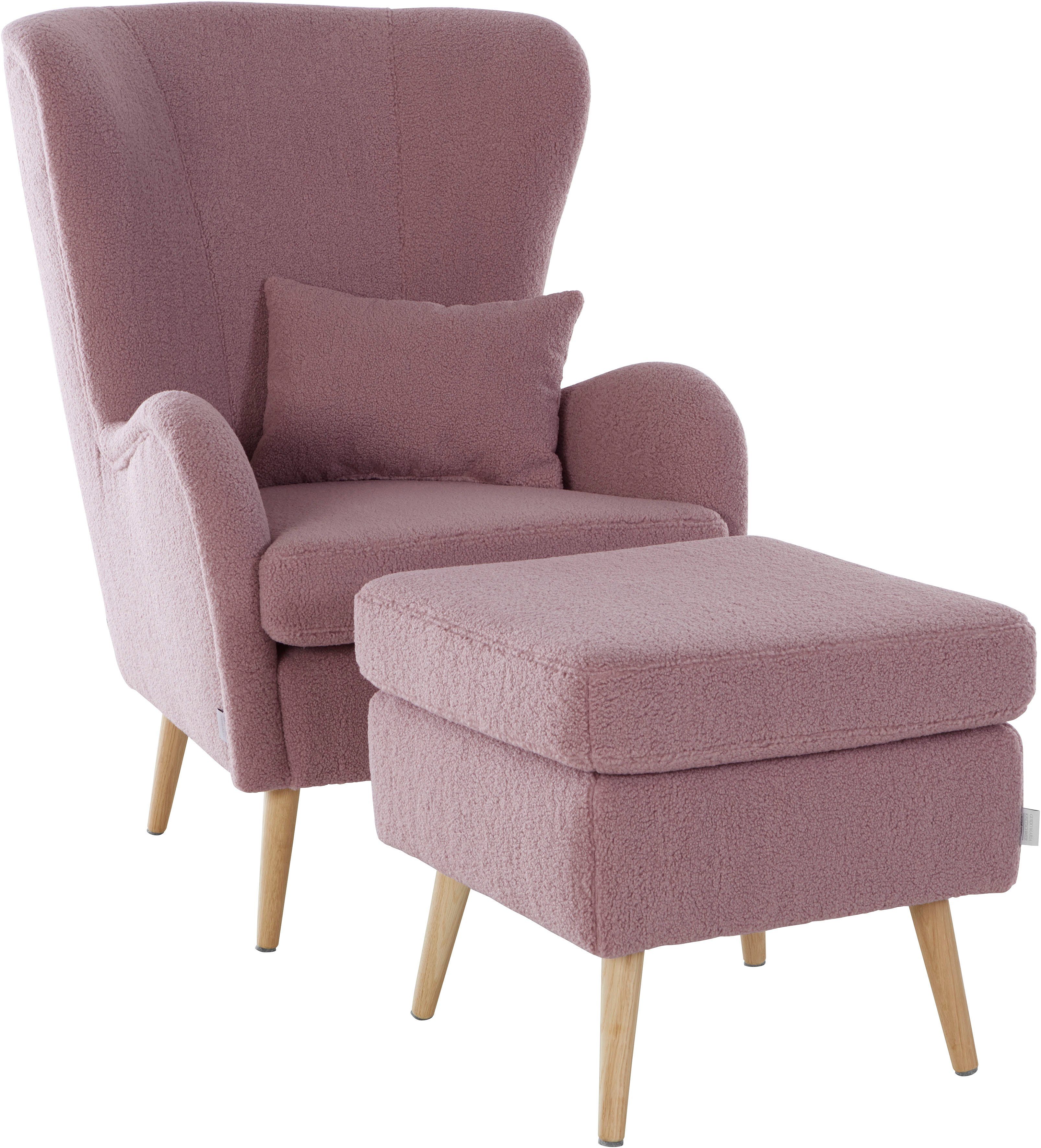 Guido Maria Kretschmer Home&Living Fauteuil Salla ook in imitatiebont en fijn corduroy, veel bekledingsopties, oorfauteuil (set)
