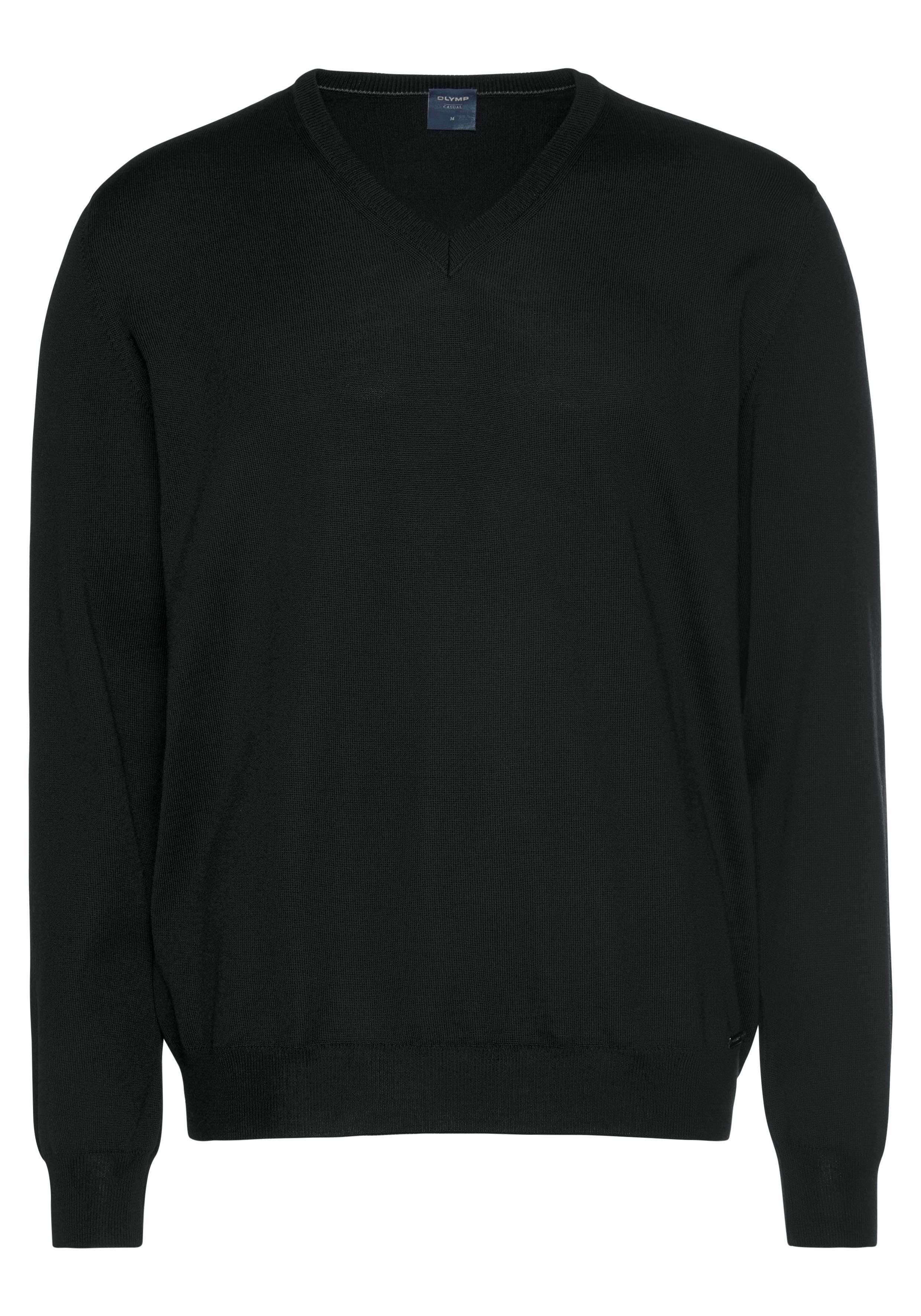 OLYMP Trui met V-hals OLYMP brei casual klassieke brei-pullover