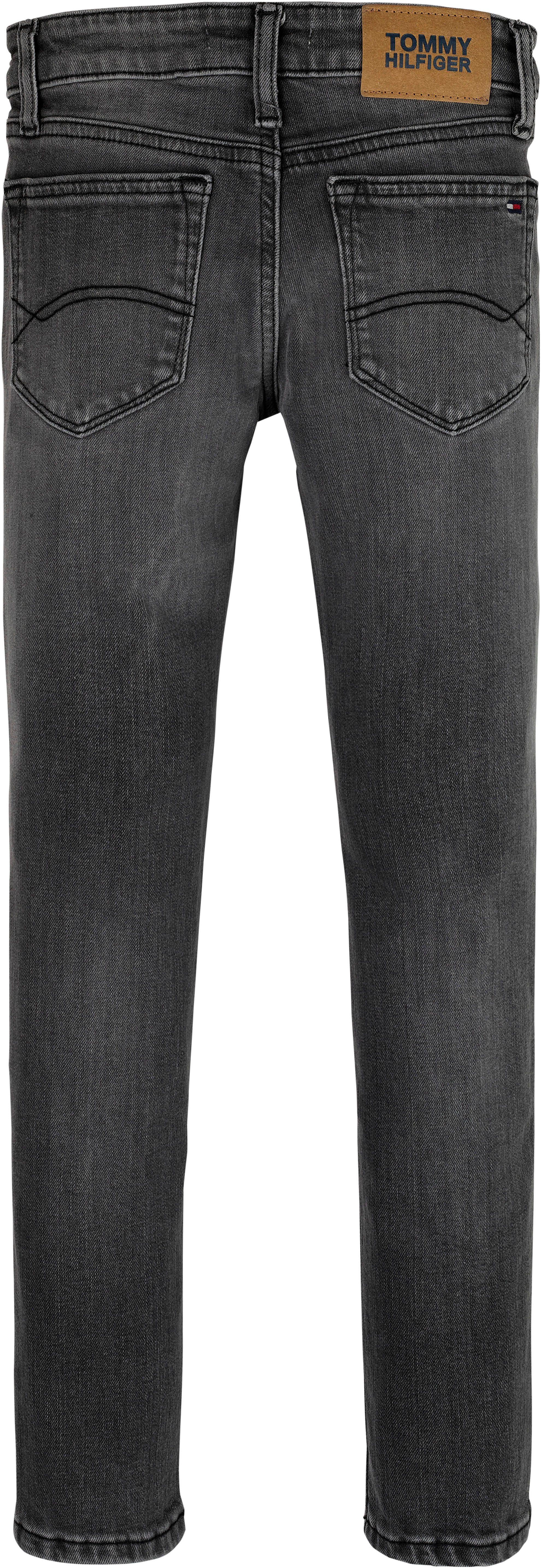 Tommy Hilfiger Skinny fit jeans NORA SKINNY MID GREY WASH DENIM Kinderen tot 16 jaar met logo-opdruk