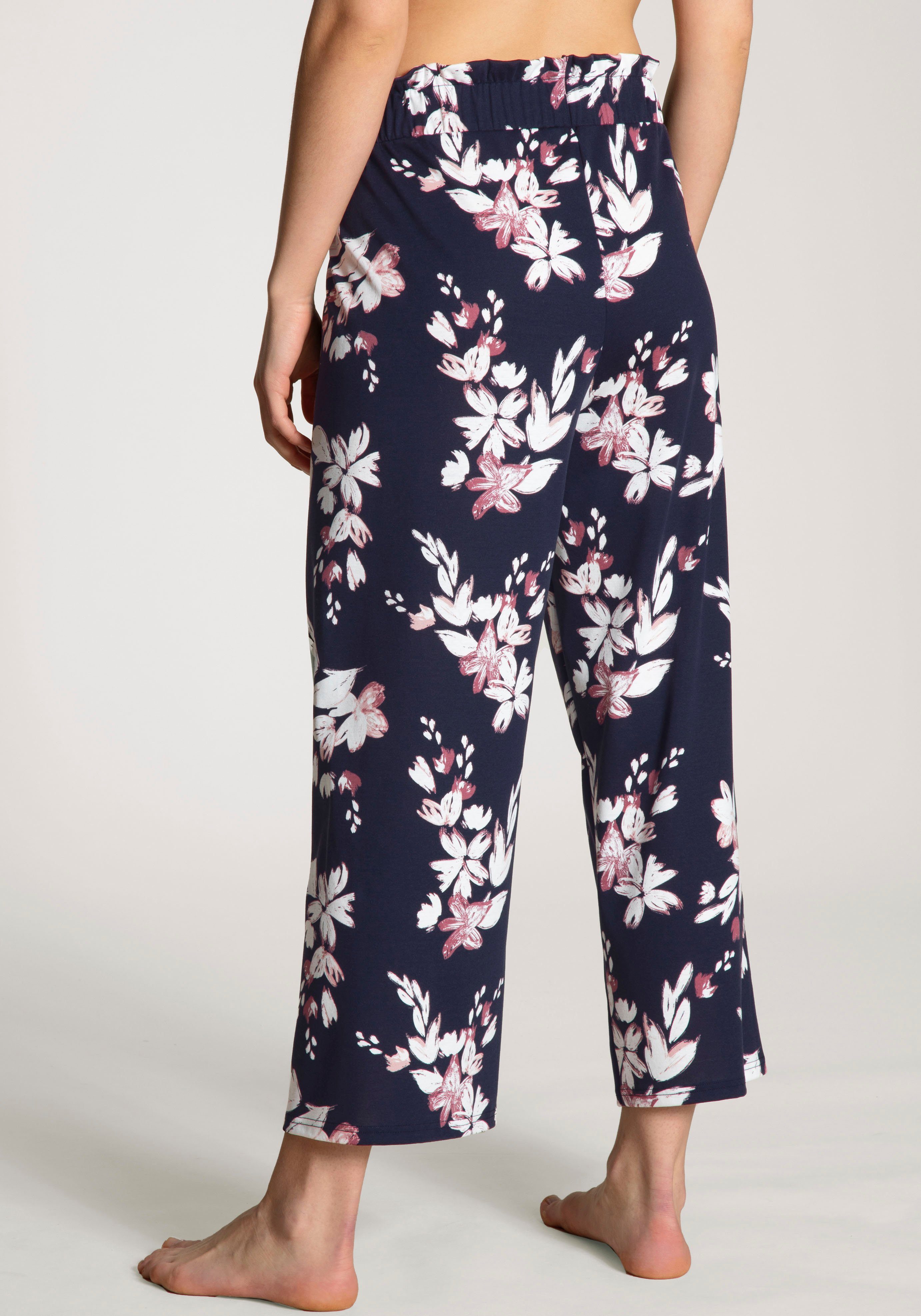 CALIDA 7/8-broek Favourites Dreams met bloemmotief en interlock-kwaliteit