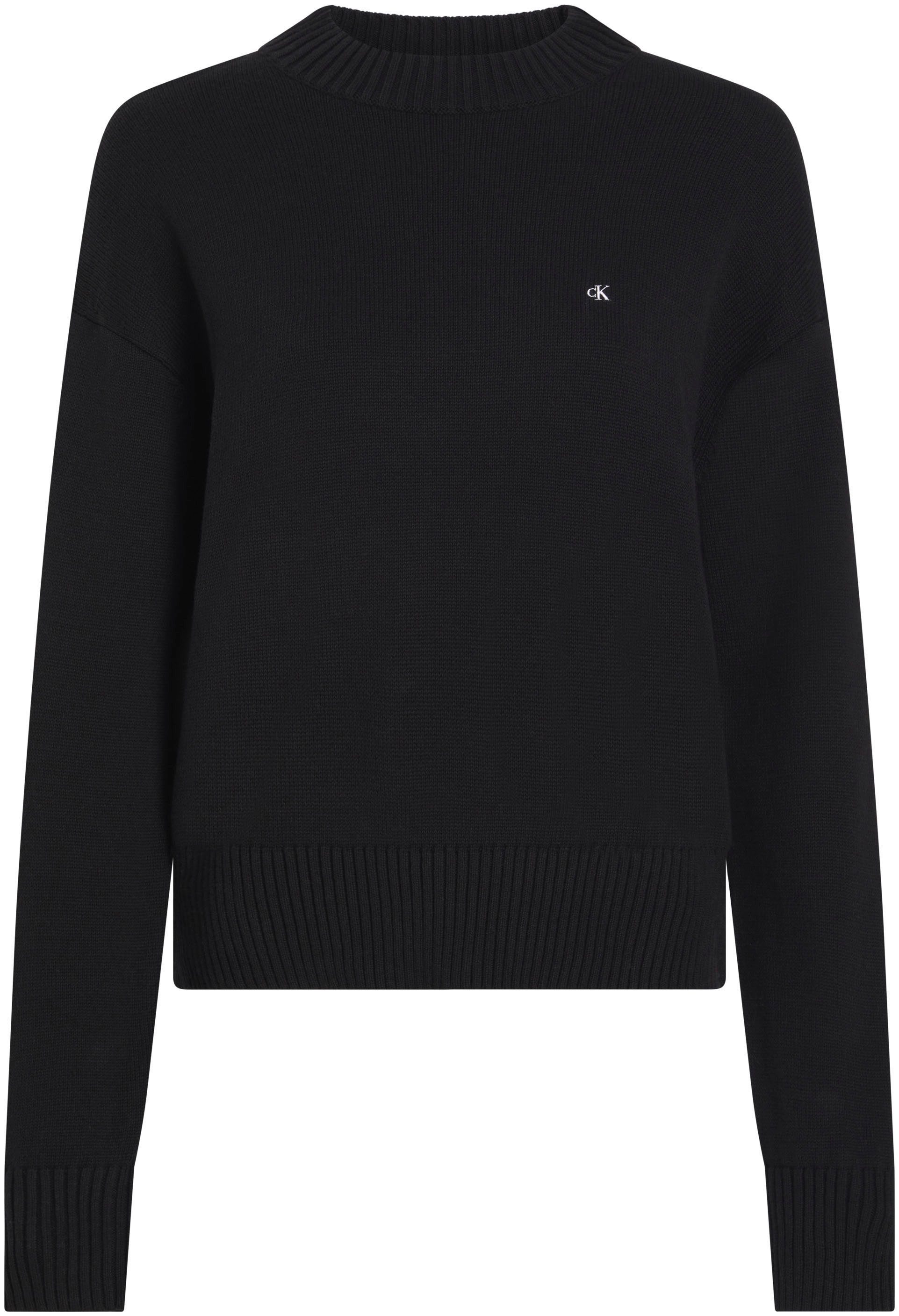 Calvin Klein Trui met ronde hals MONOGRAM EMBRO CREWNECK SWEATER