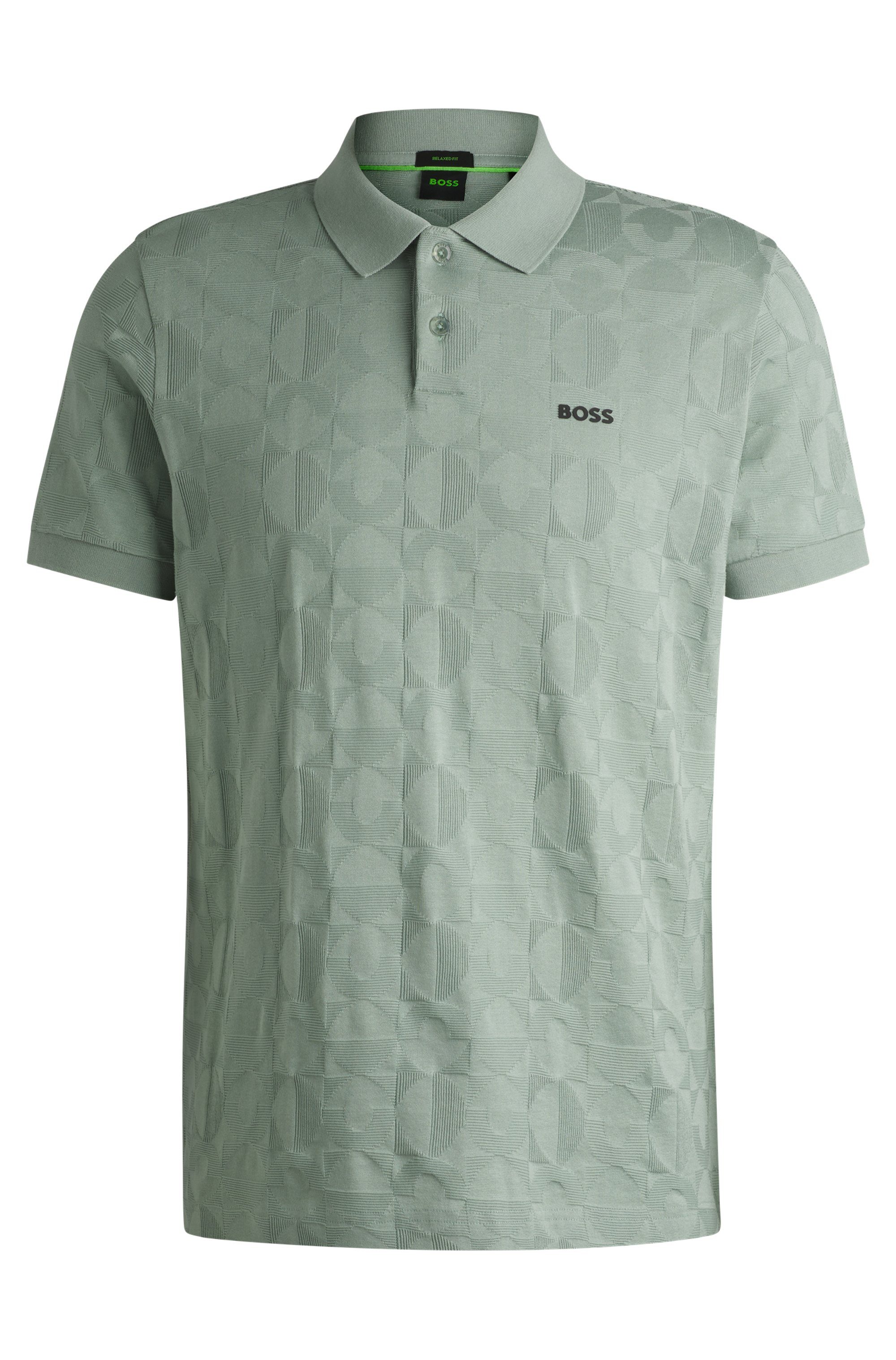 BOSS GREEN Poloshirt Pirax Striped in discreet patroon