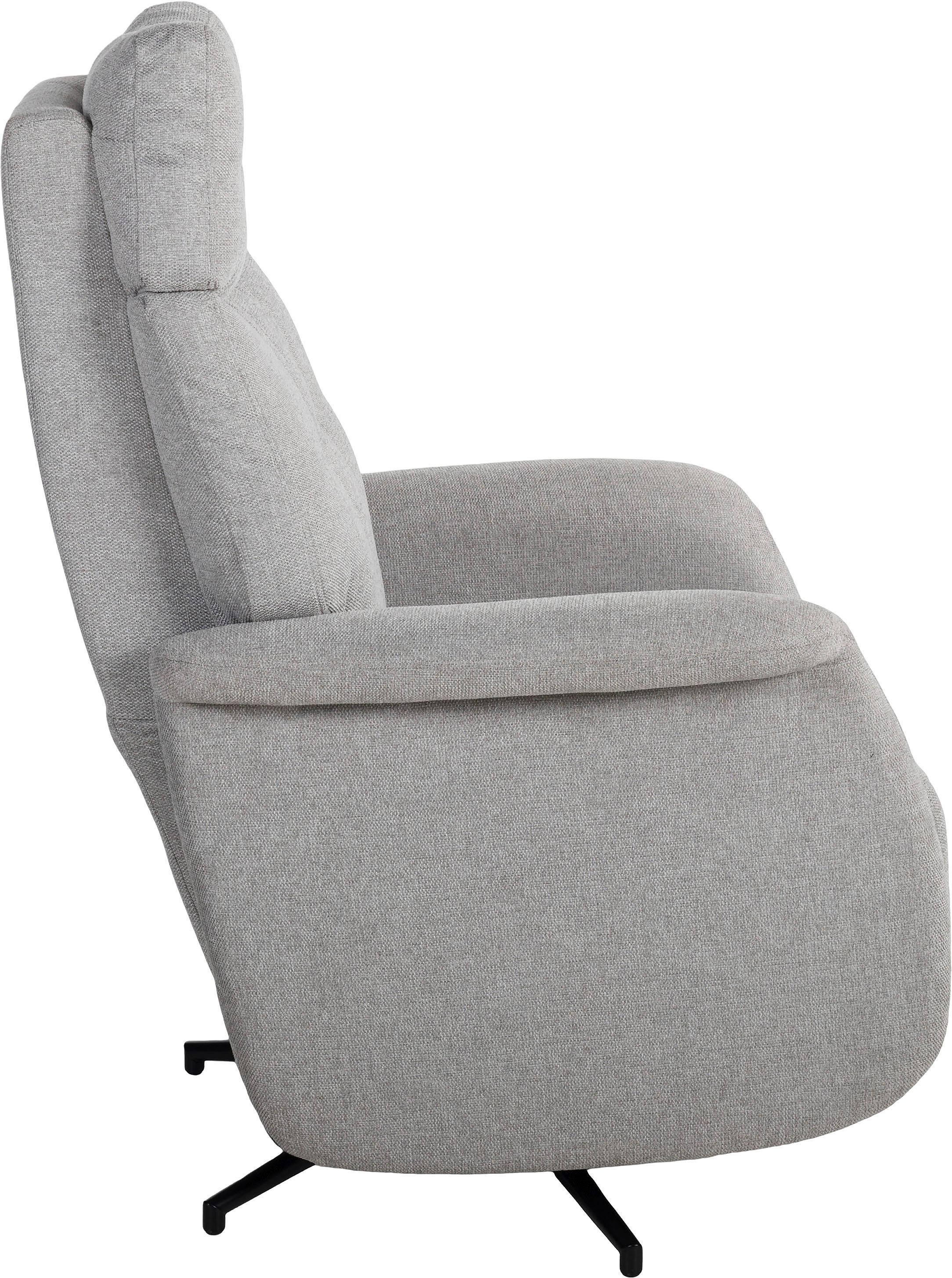 Duo Collection Relaxfauteuil Peralta geïntegreerde voetensteun, staal golfondersteuning, 115 kg, 360° draaibaar (1 stuk)