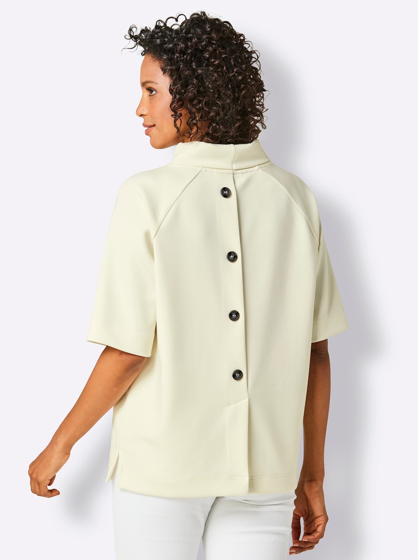 CREATION L PREMIUM Shirt met staande kraag Modal-mix-shirt (1-delig)