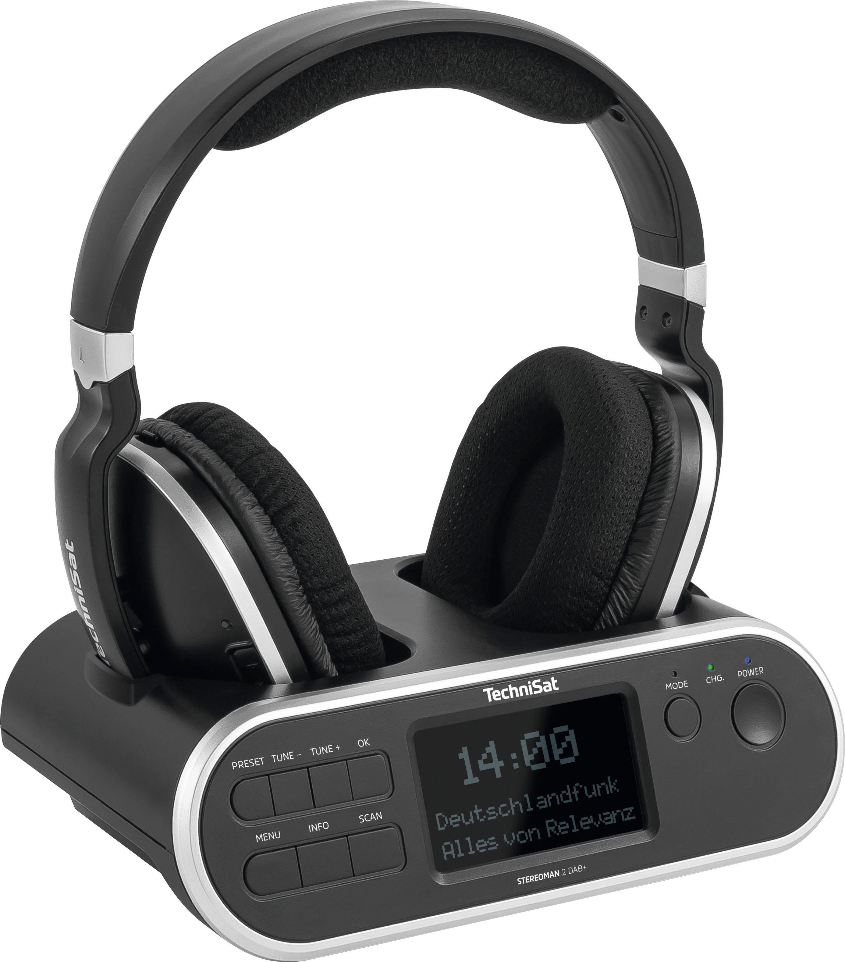TechniSat Draadloze hoofdtelefoon STEREOMAN 2 DAB+
