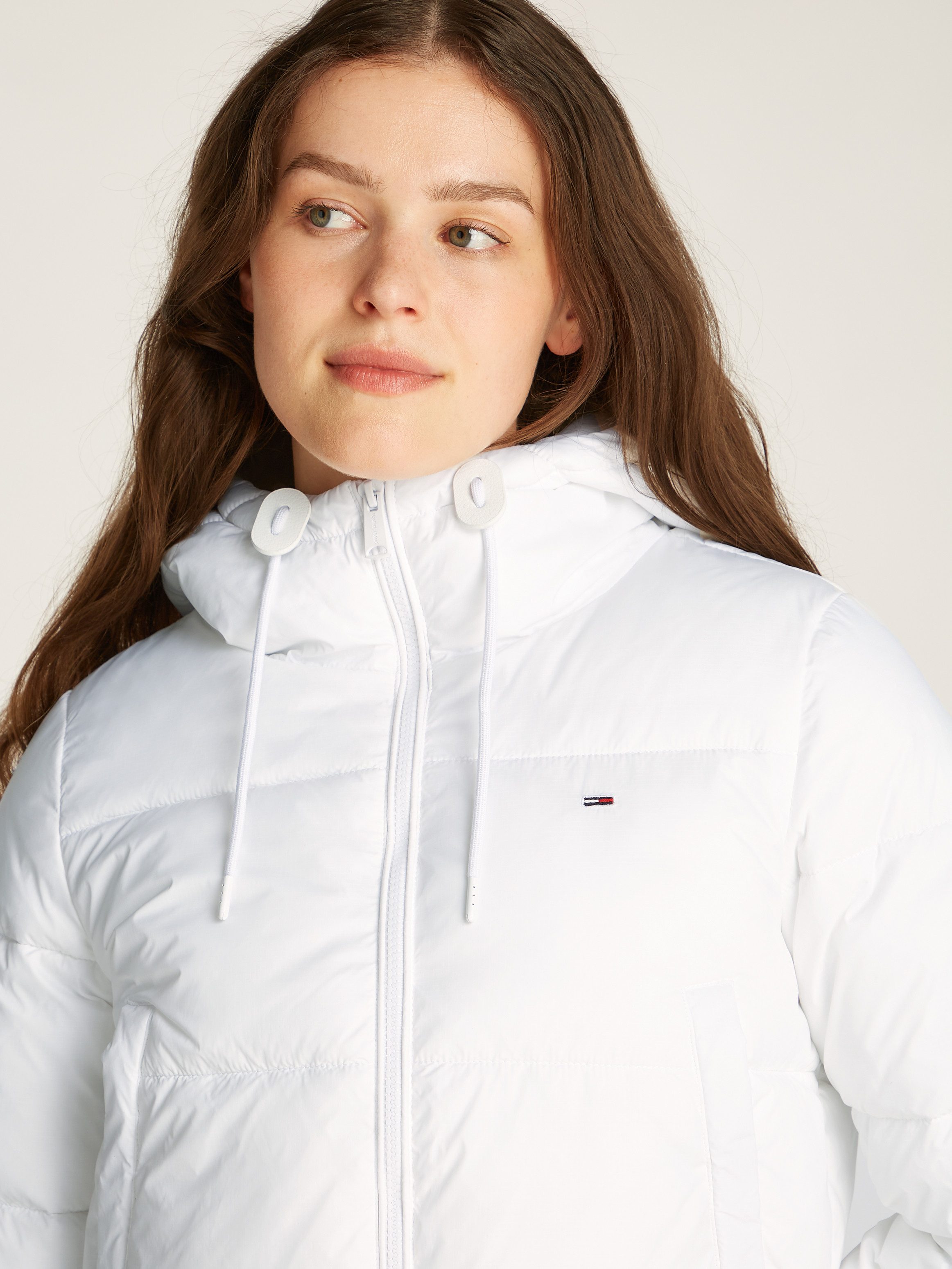 TOMMY JEANS Gewatteerde jas TJW CRP HOODED PUFFER