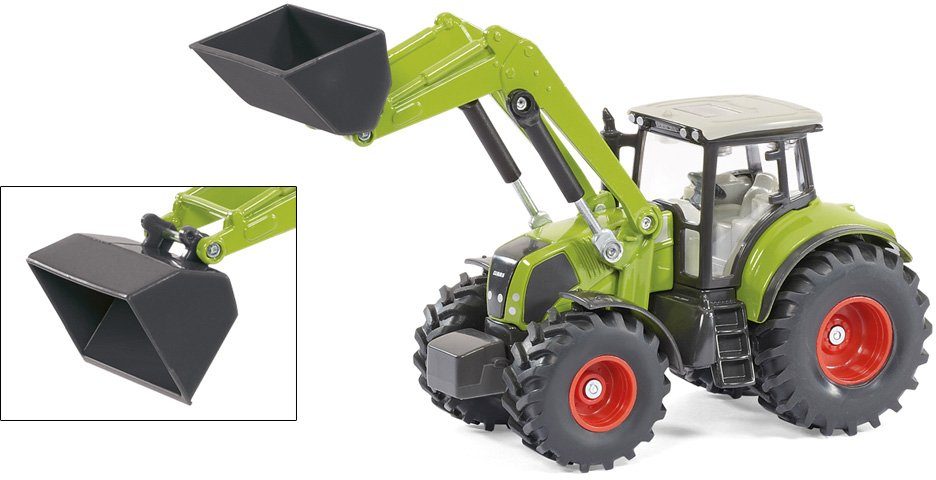 Siku Speelgoed-tractor SIKU Farmer, Claas Axion 850 met Dolly en kiepauto (1949)