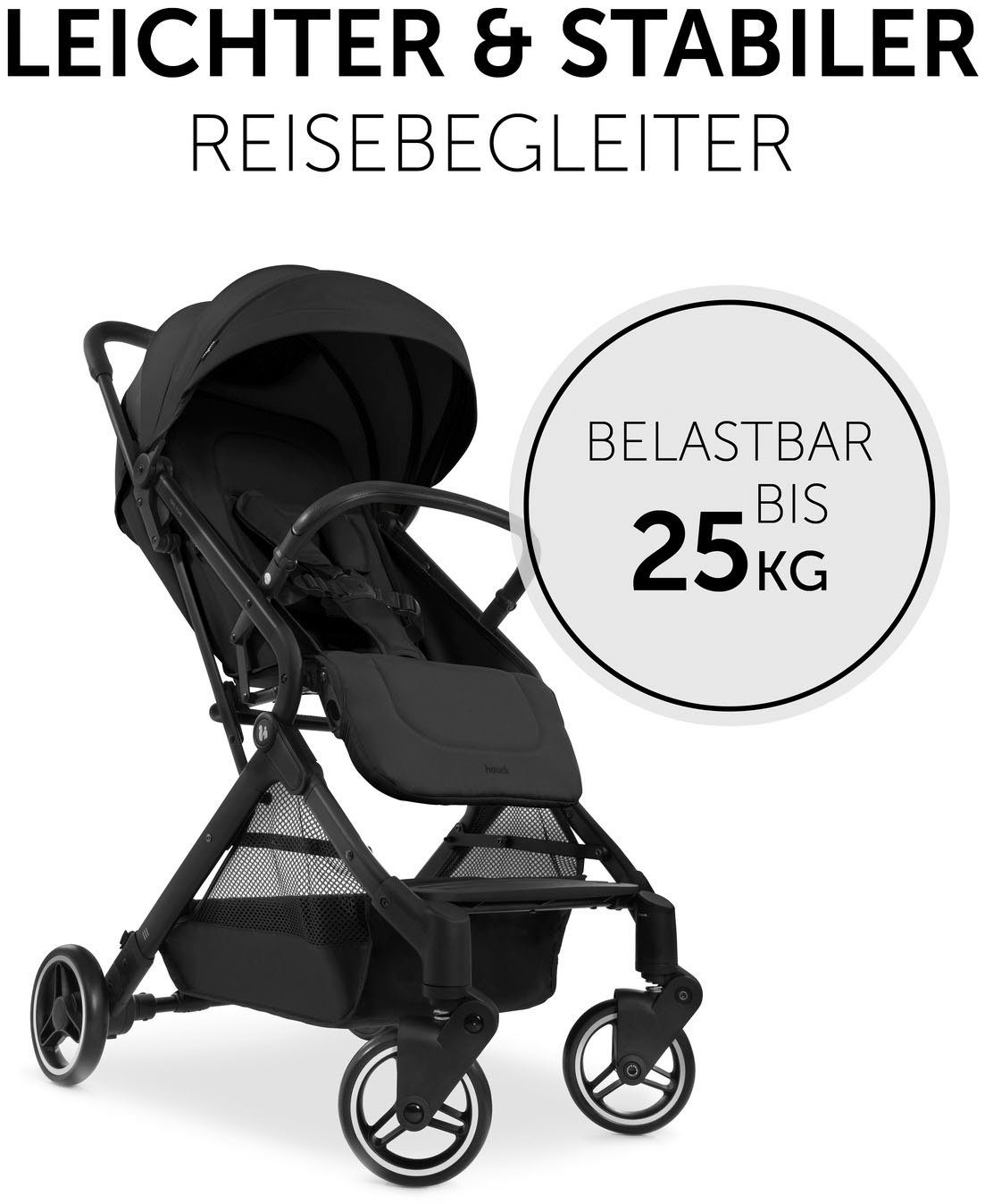 Hauck Kinder-buggy Travel N Care, black