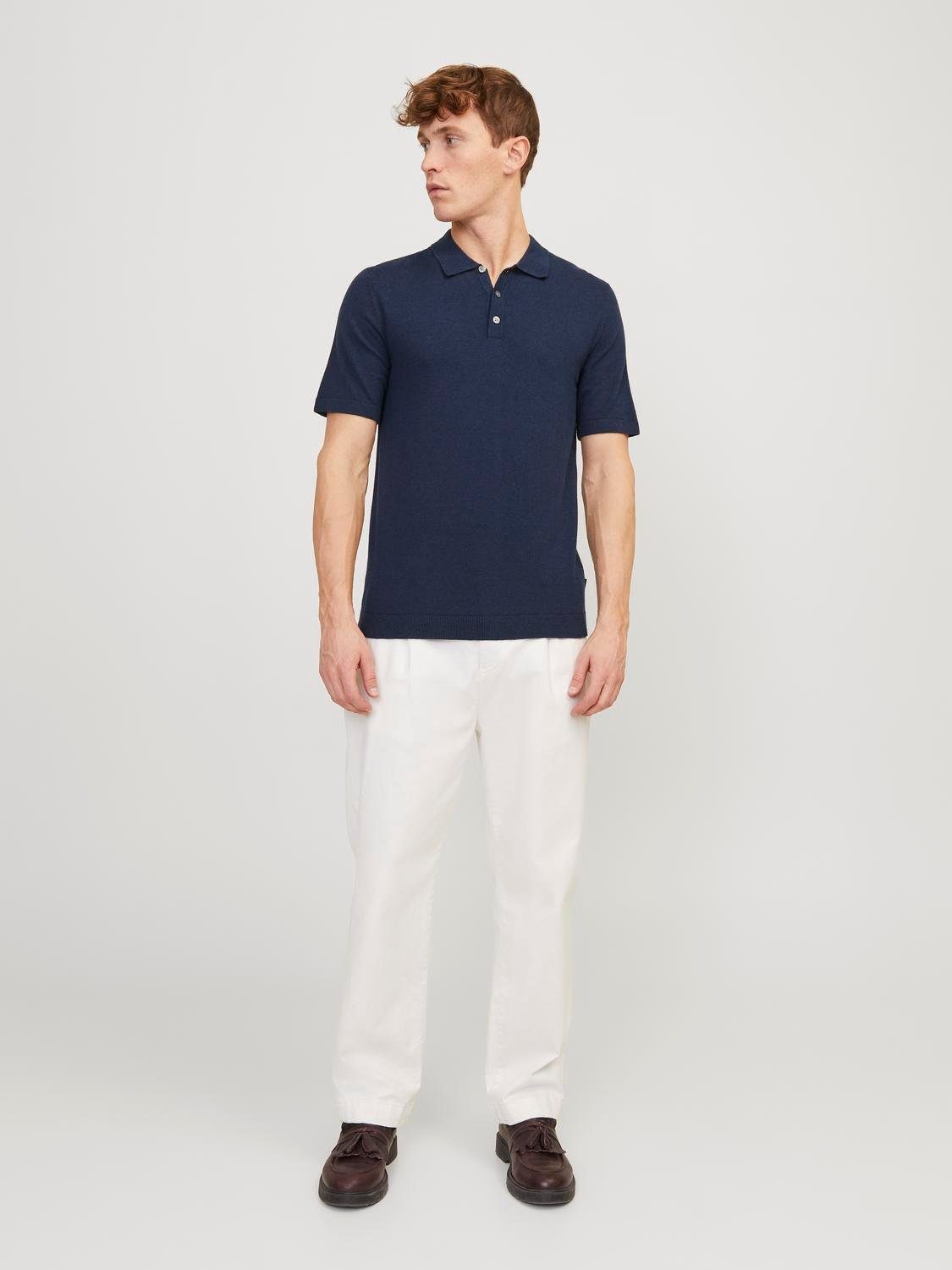 Jack & Jones Poloshirt JJEEMIL KNIT POLO S/S SN