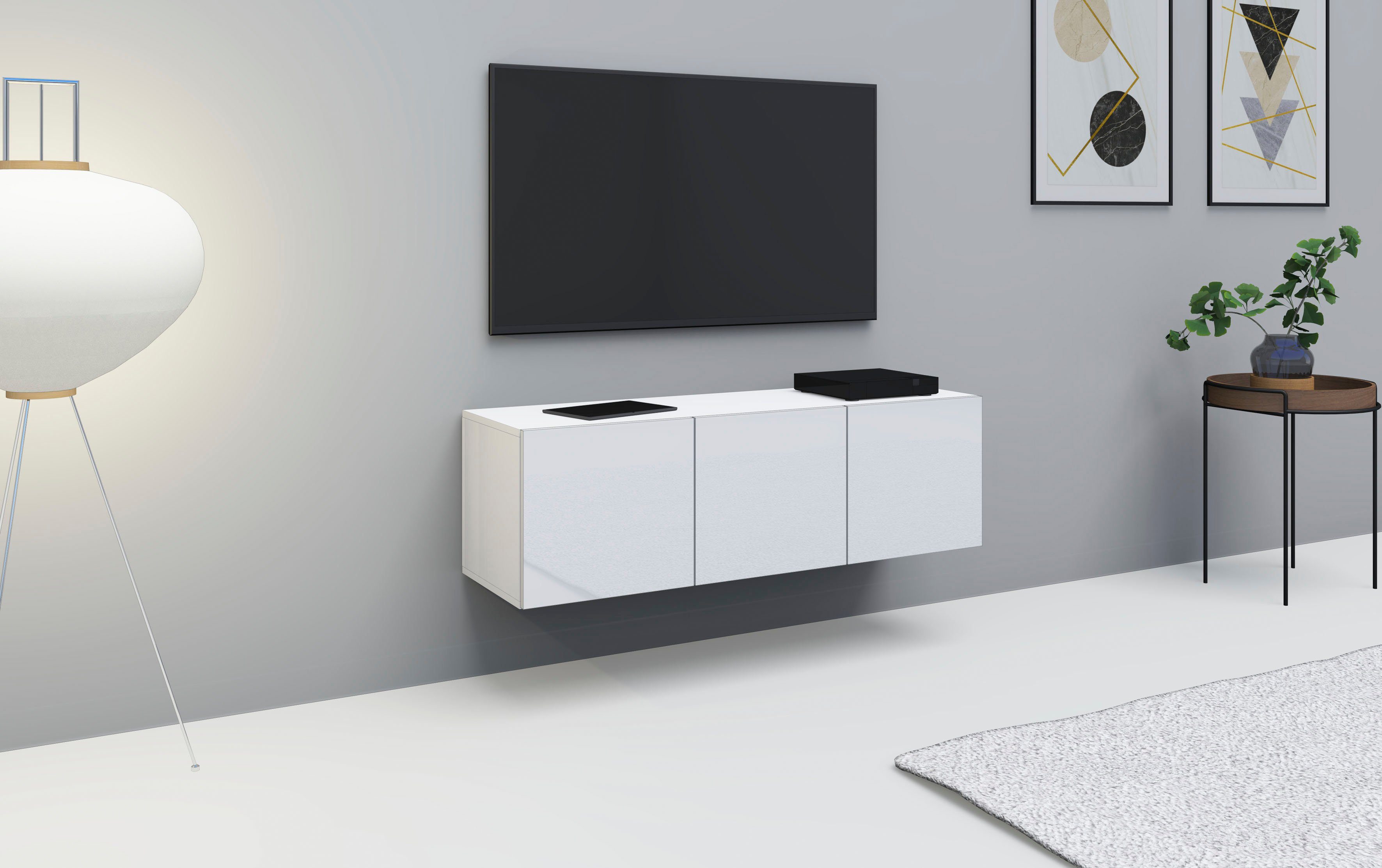 borchardt Möbel Tv-meubel Vaasa Breedte 114 cm, alleen hangend