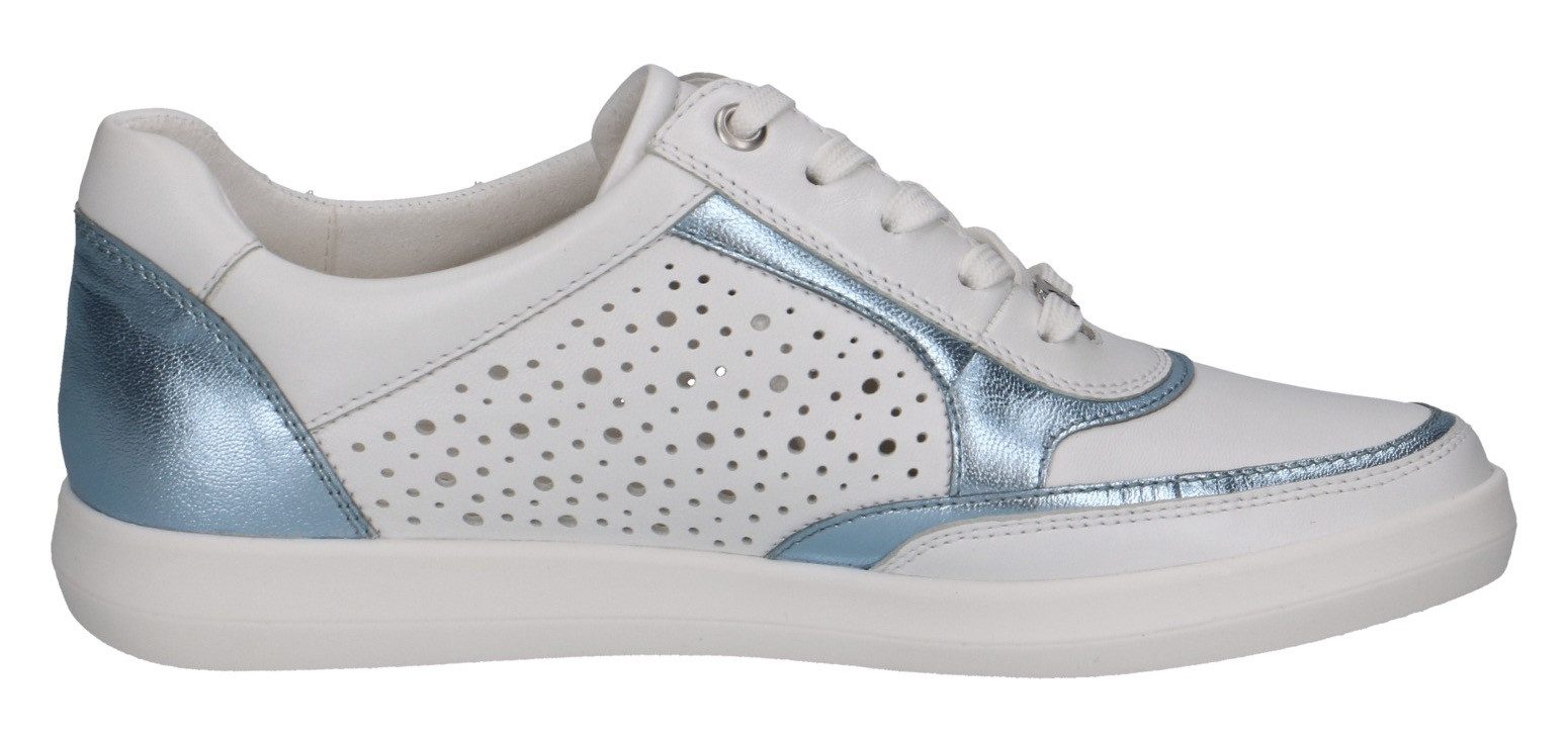 Caprice Plateausneakers , vrijetijdsschoen, lage schoen, veterschoen met perforatie