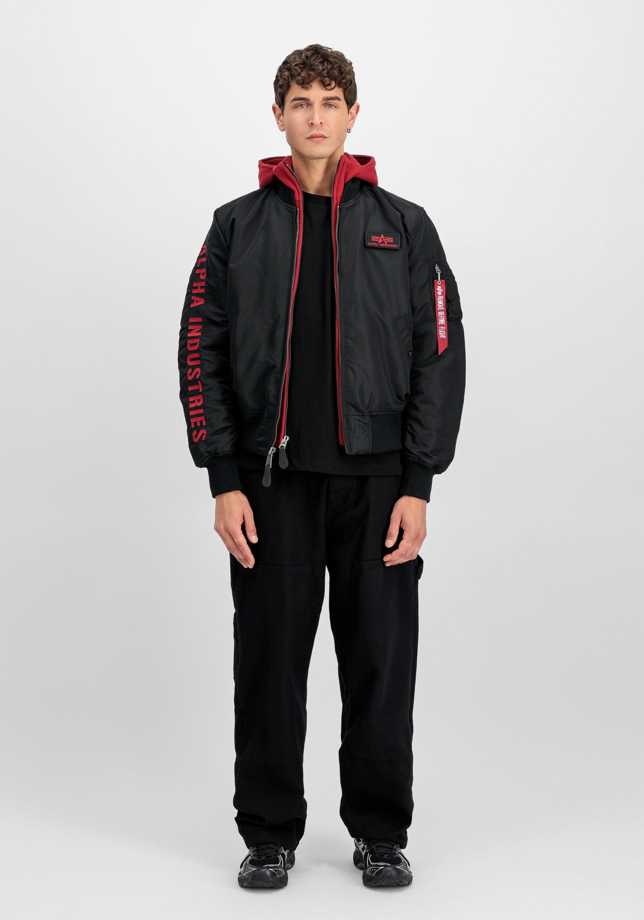 Alpha Industries Bomberjack MA-1 D-Tec Sleeve Embroidery