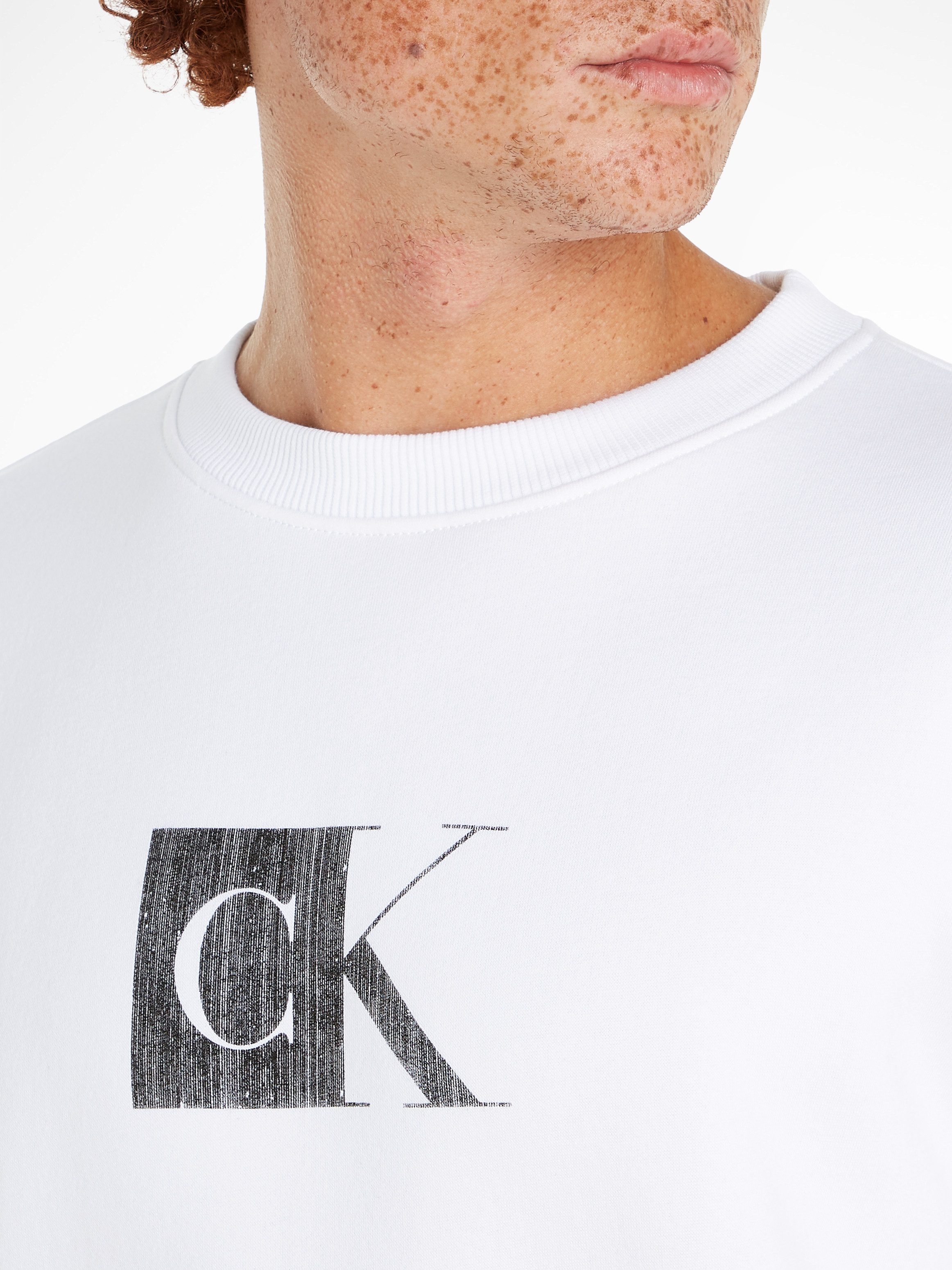 Calvin Klein Sweatshirt OUTLINE MONOLOGO CREW NECK