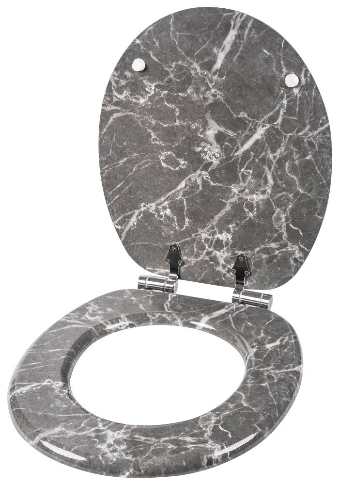 Sanilo Toiletzitting Marmer met soft-closemechanisme