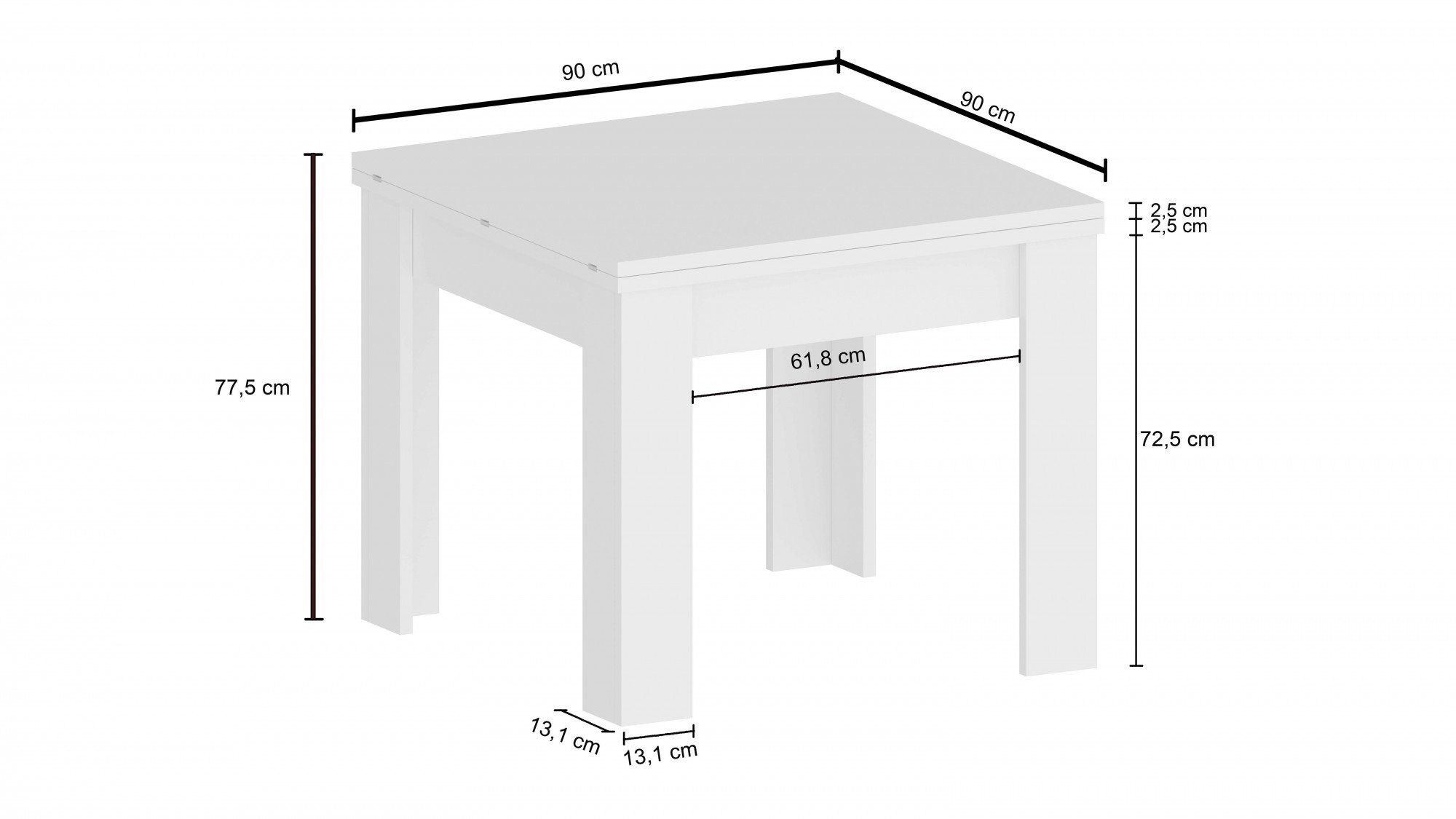 INOSIGN Eettafel JESI (1 stuk)
