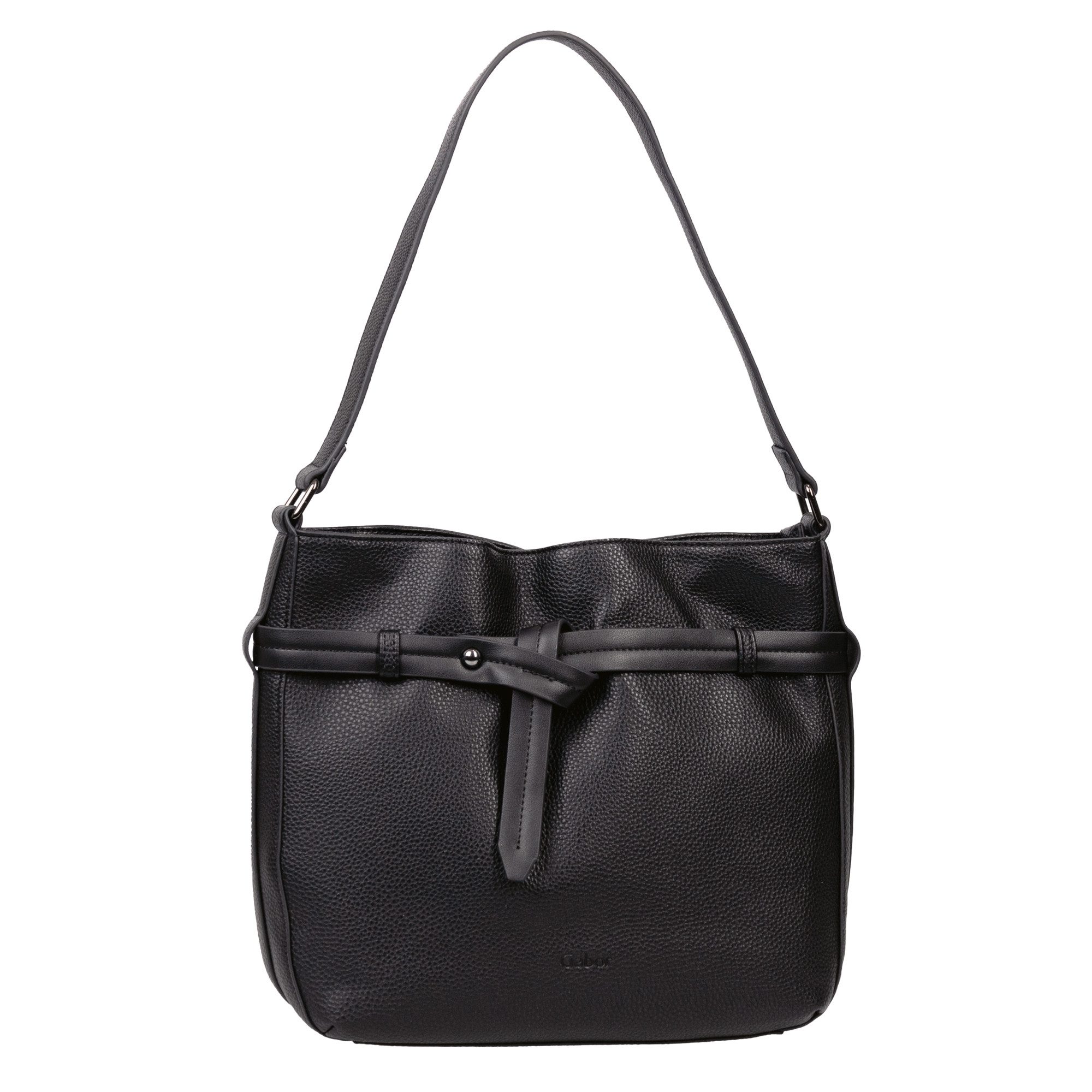 Gabor Hobo-tas Latissa van zacht nerf imitatieleer dames handtassen maat 25,5 cm zwart