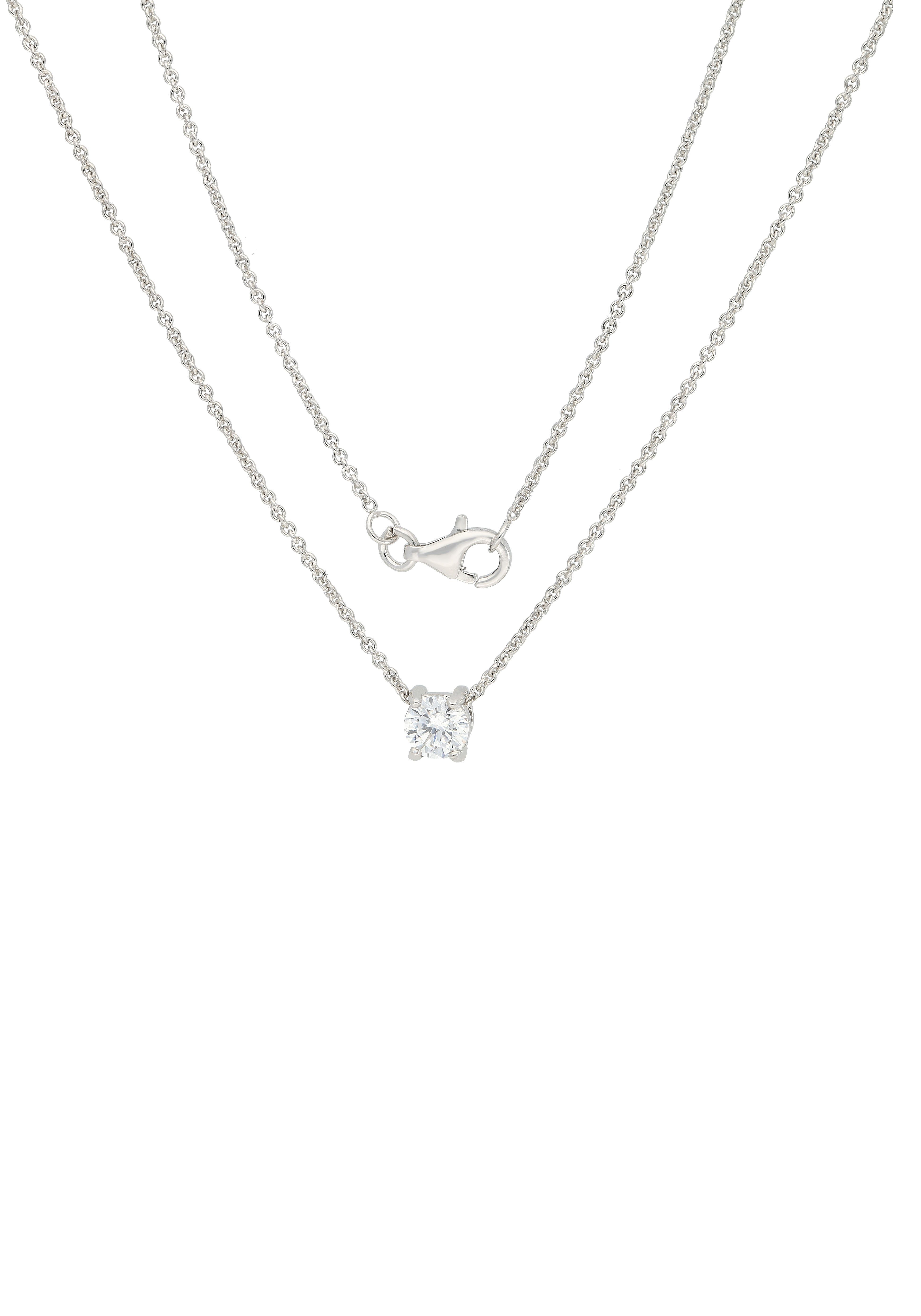 Firetti Ketting met hanger Sieraad cadeau zilver 925 halssieraad halsketting ankerketting solitair