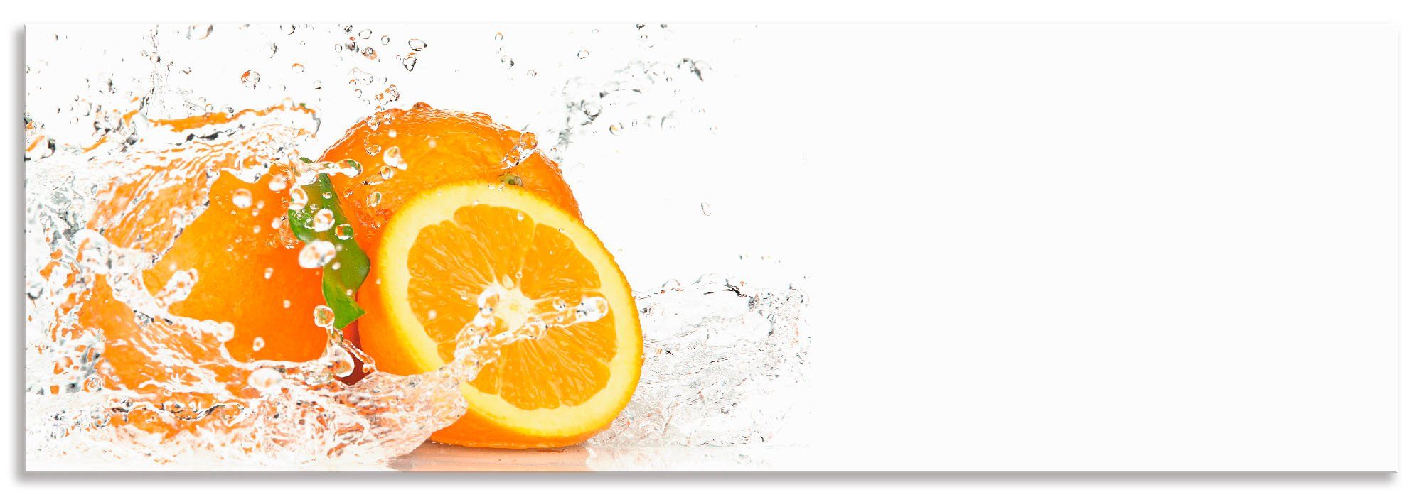 Artland Keukenwand Orange met spatwater zelfklevend in vele maten - spatscherm keuken achter kookplaat en spoelbak als wandbescherming tegen vet, water en vuil - achterwand, wandbe