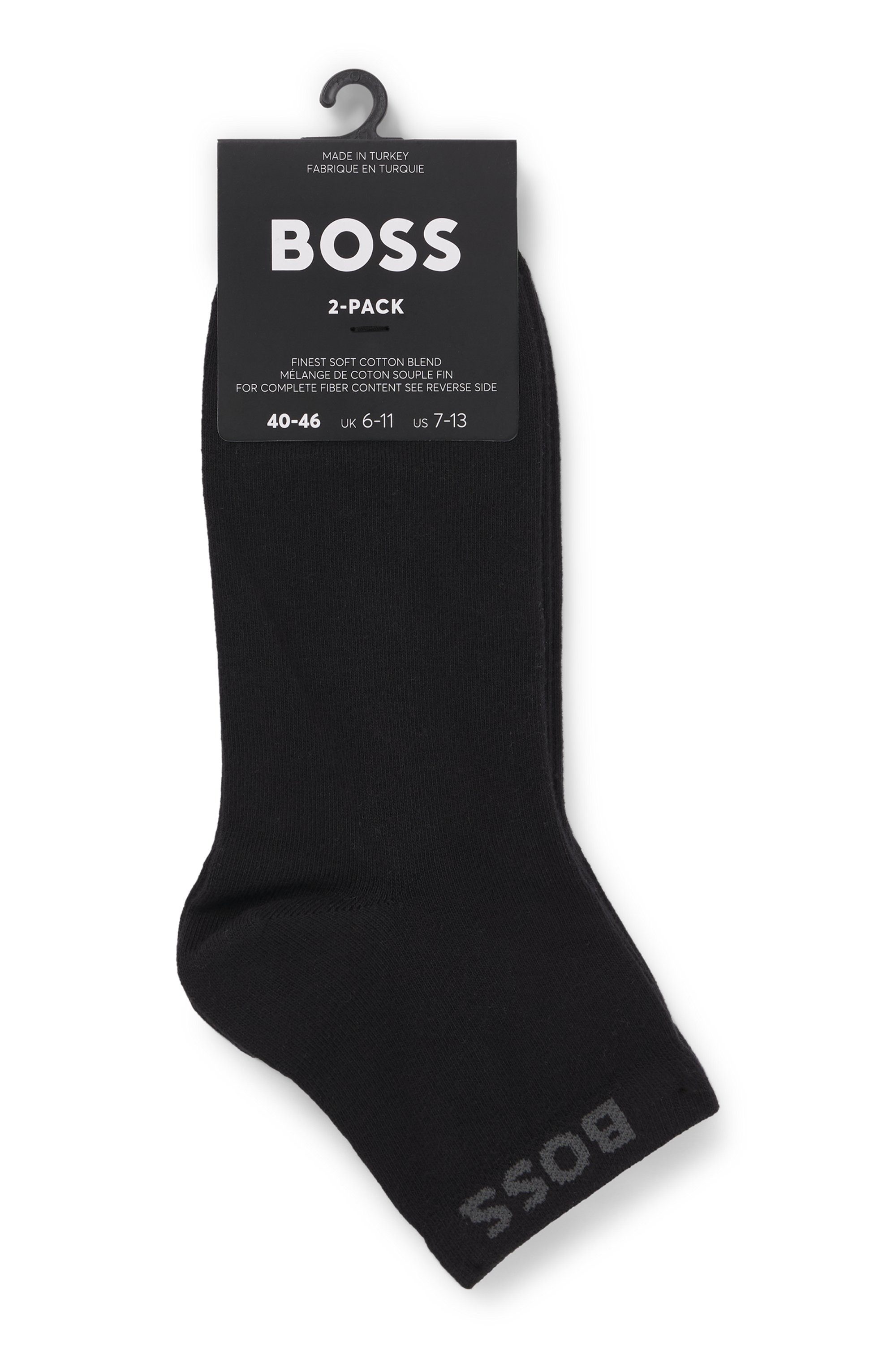 BOSS Sneakersokken met ingenaaide merkopdruk (set, 2 paar)