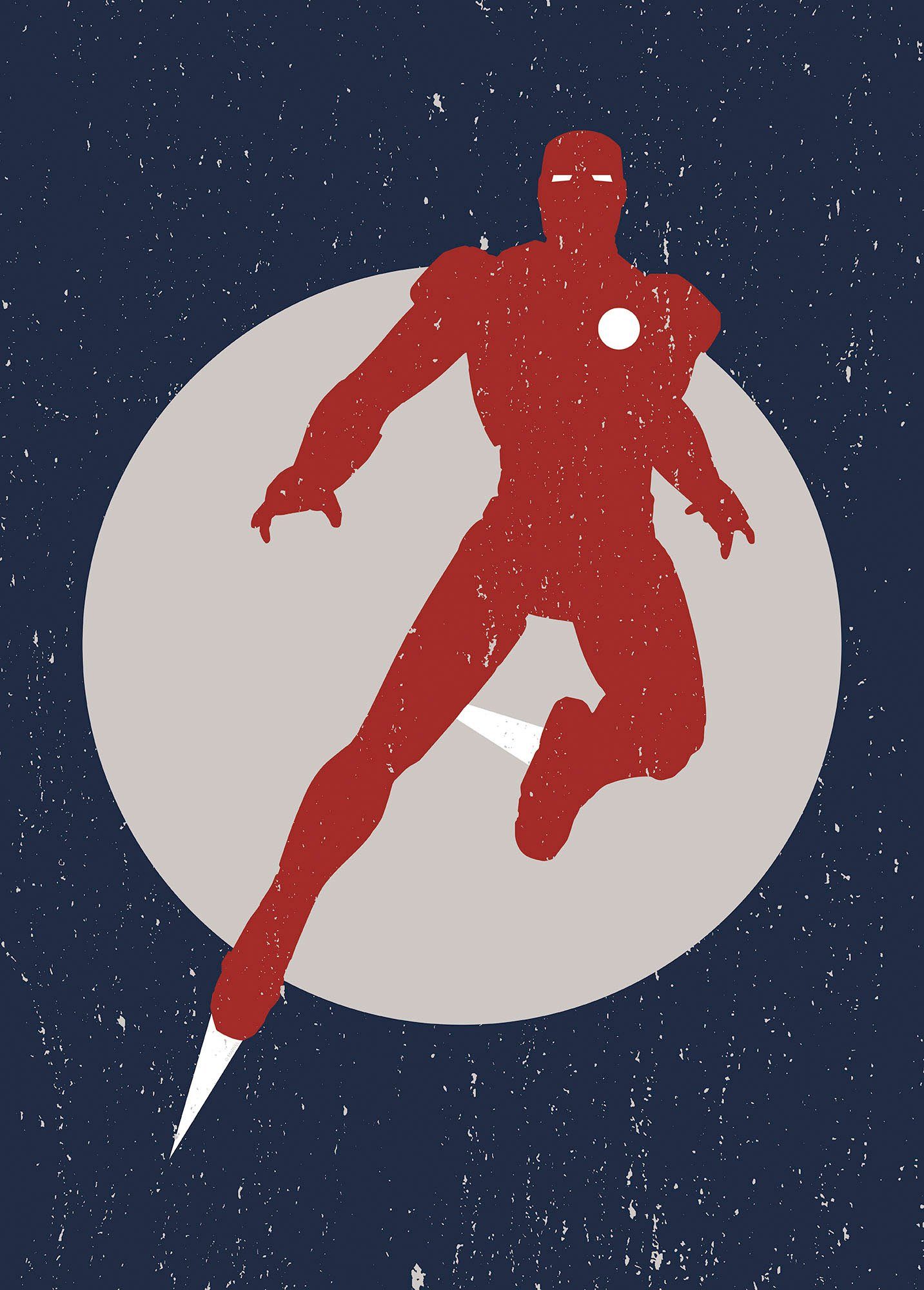 Komar Artprint Iron Man Fly