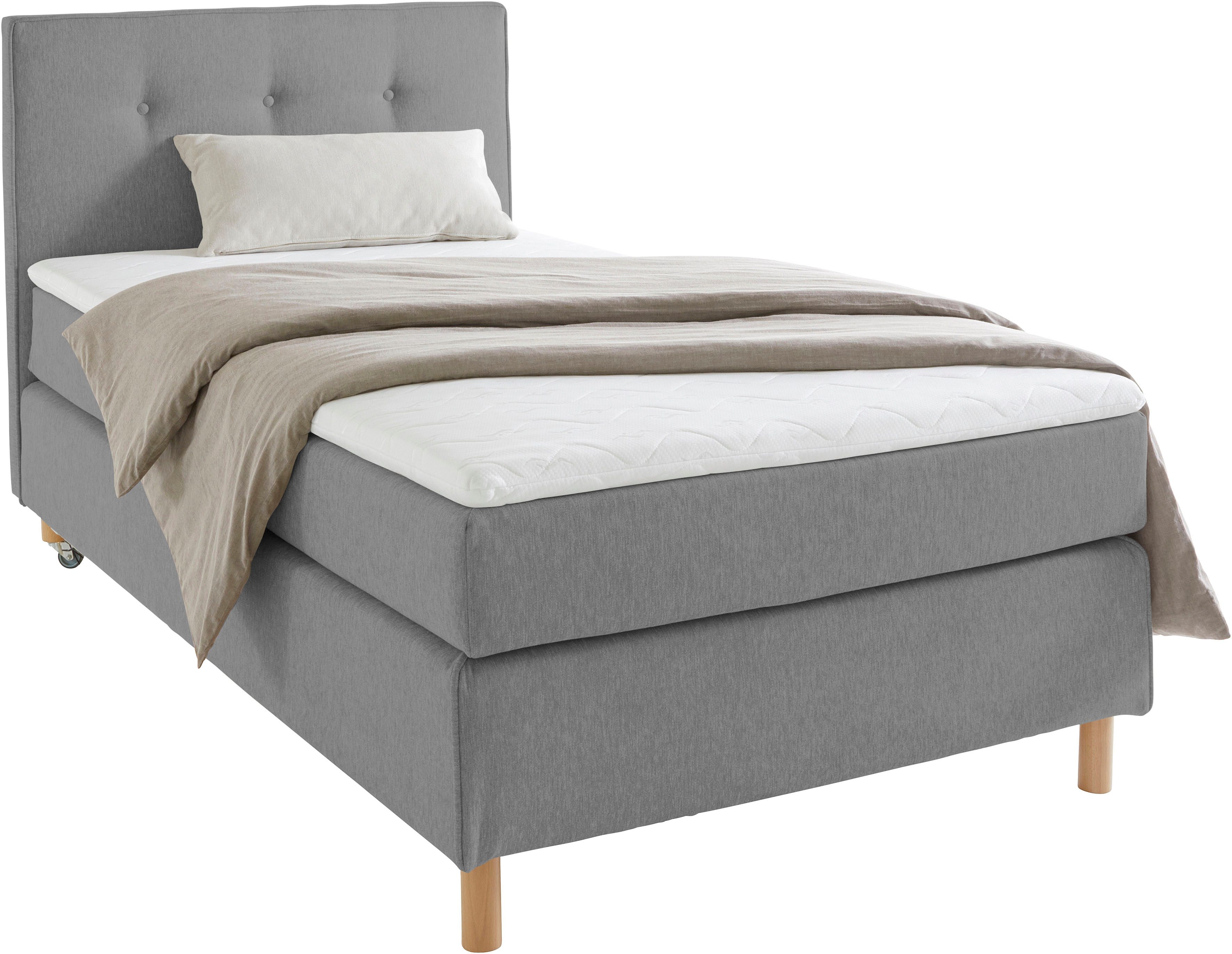 Home affaire Boxspring Heimatblick 100x200cm naar wens uitbreidbaar naar dubbel- en familiebest