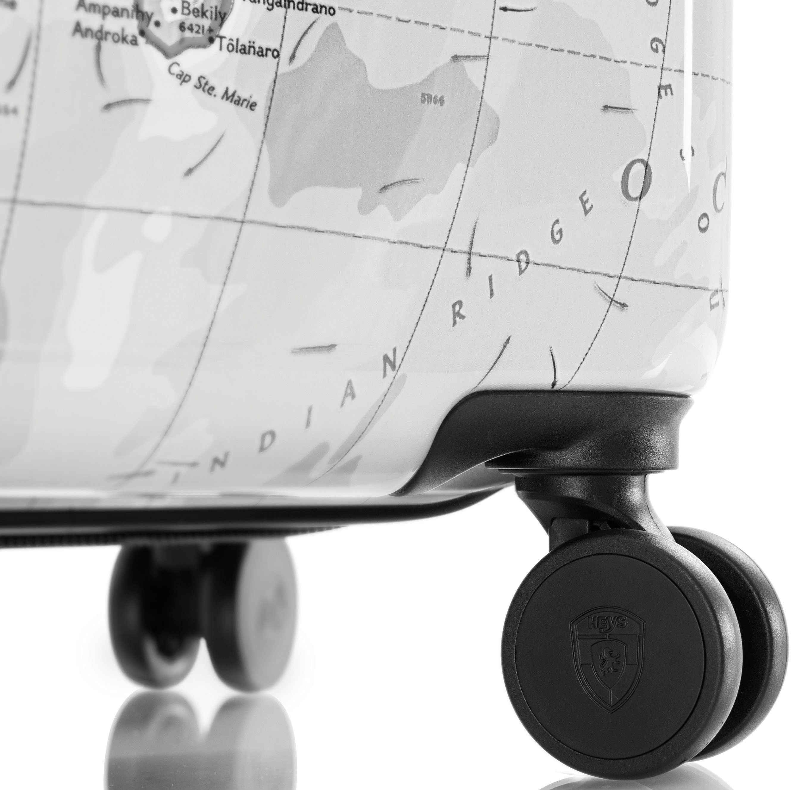 Heys Hardshell-trolley Journey 3G zwart wit 53 cm x Joachim Llambi handbagagekoffer reisbagage