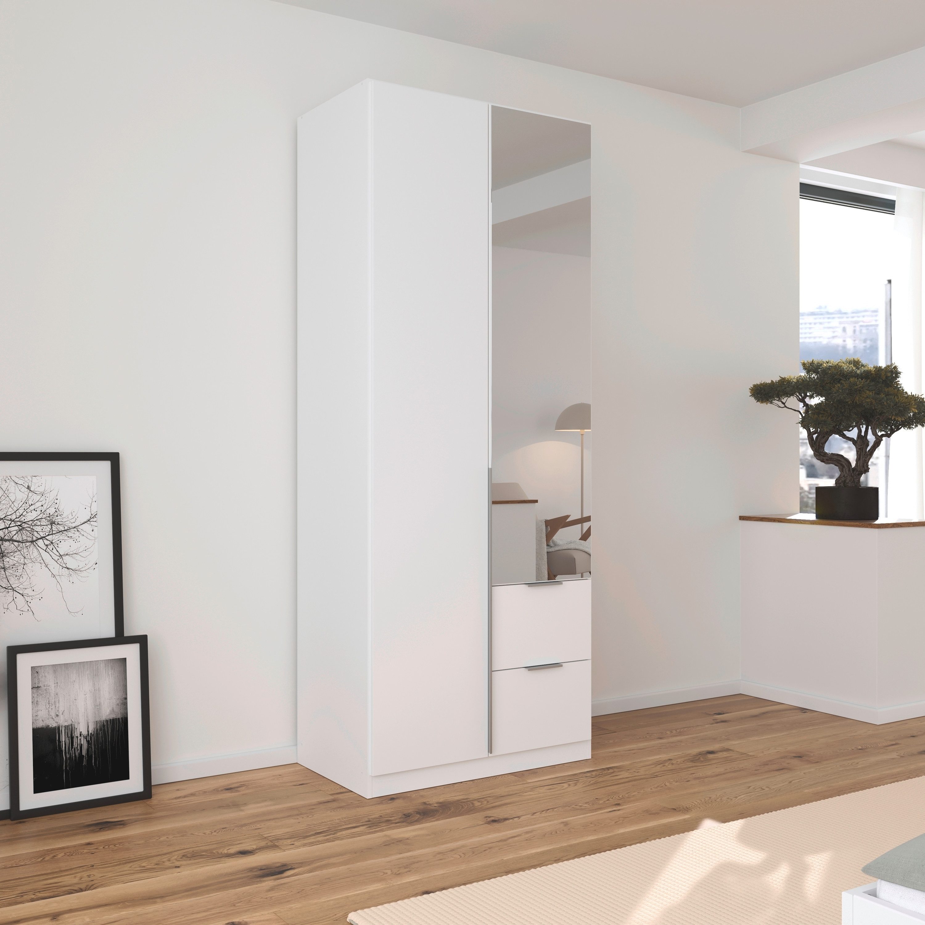 rauch Draaideurkast Kledingkast kast garderobe AGORDO met decor- of hoogglansfront