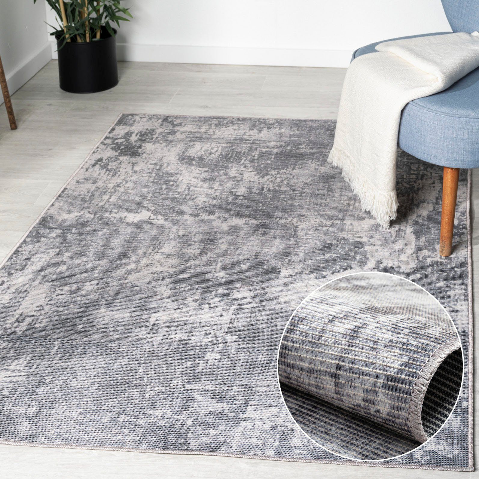 Myflair Möbel & Accessoires Vloerkleed Avery Kortpolig, modern ontwerp, wasbaar, geschikt voor binnen- en buitengebruik