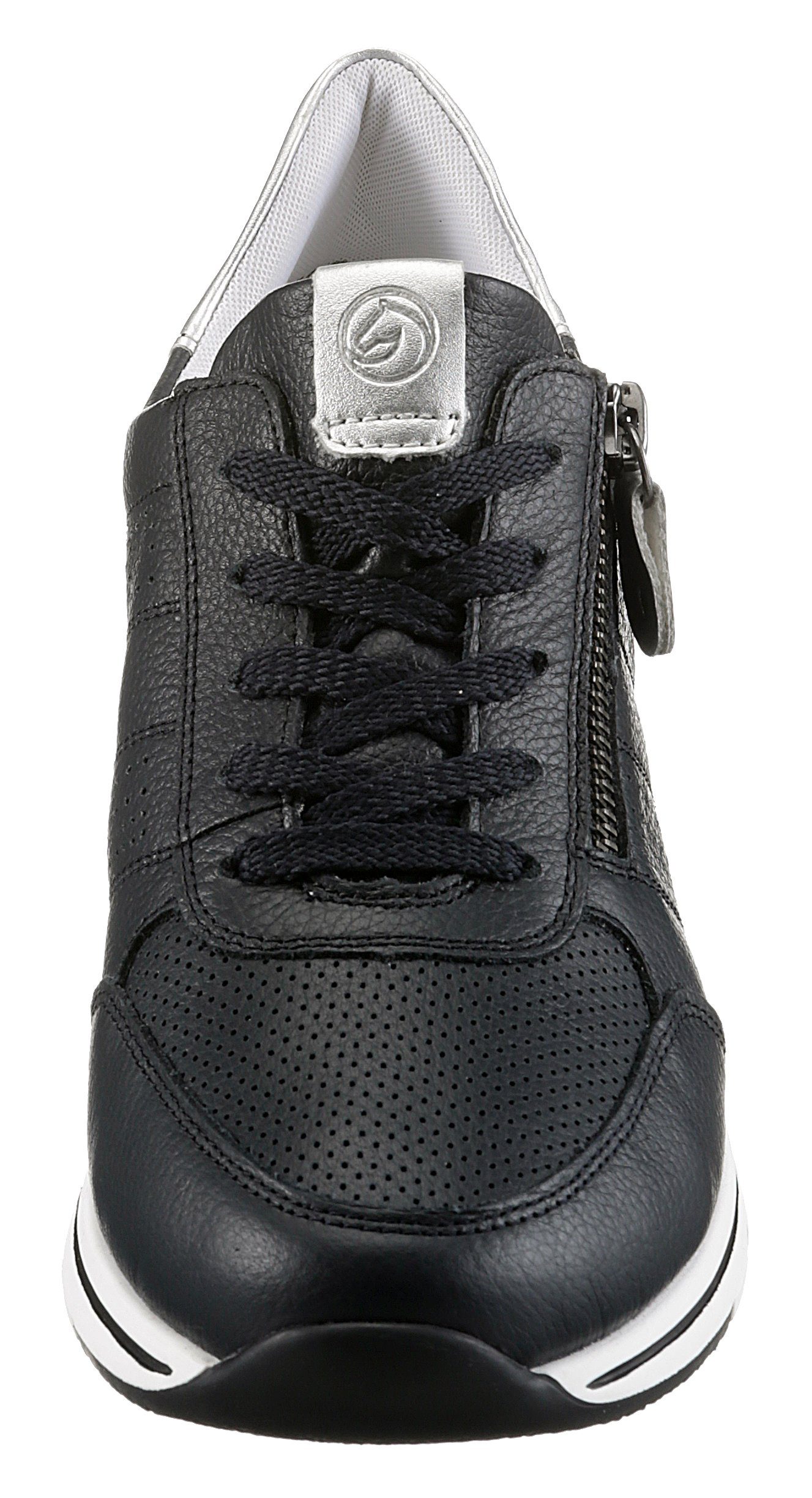 Remonte Sneakers met sleehak met gepolsterde voetbed, vrijetijdsschoen, lage schoen, veterschoen