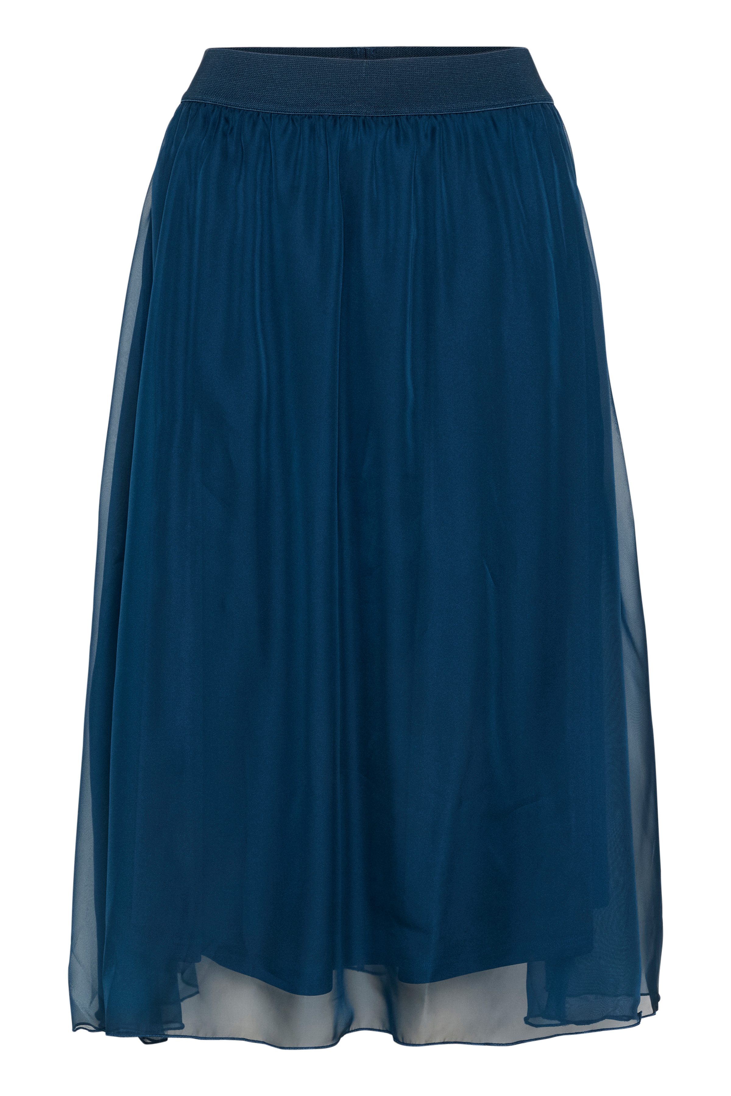 Saint Tropez Midirok CoralSZ Skirt gemaakt van chiffon