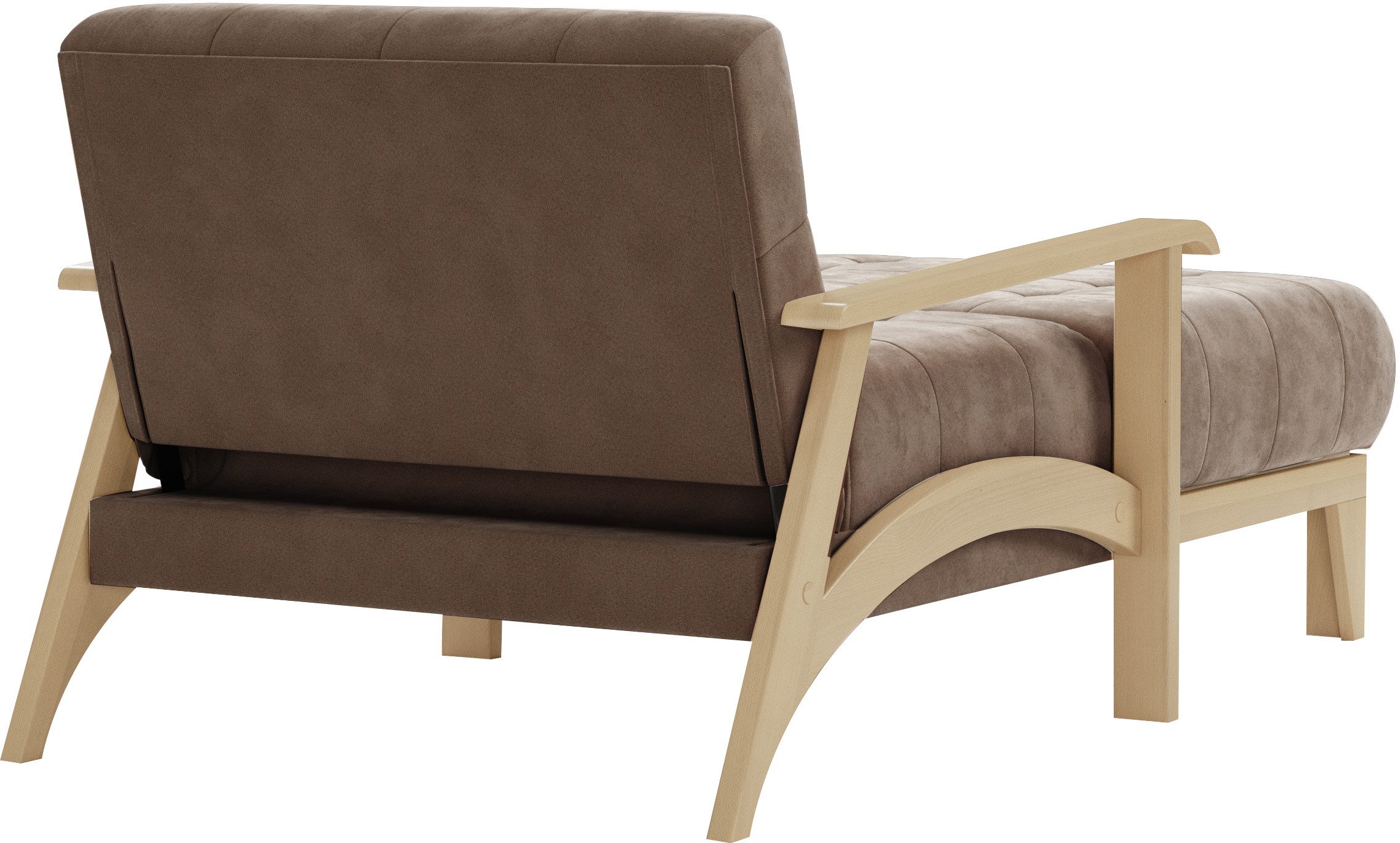 sit&more Récamier Billund Armleuningen van natuurlijk beukenhout, verschillende bekledingen en kleuren
